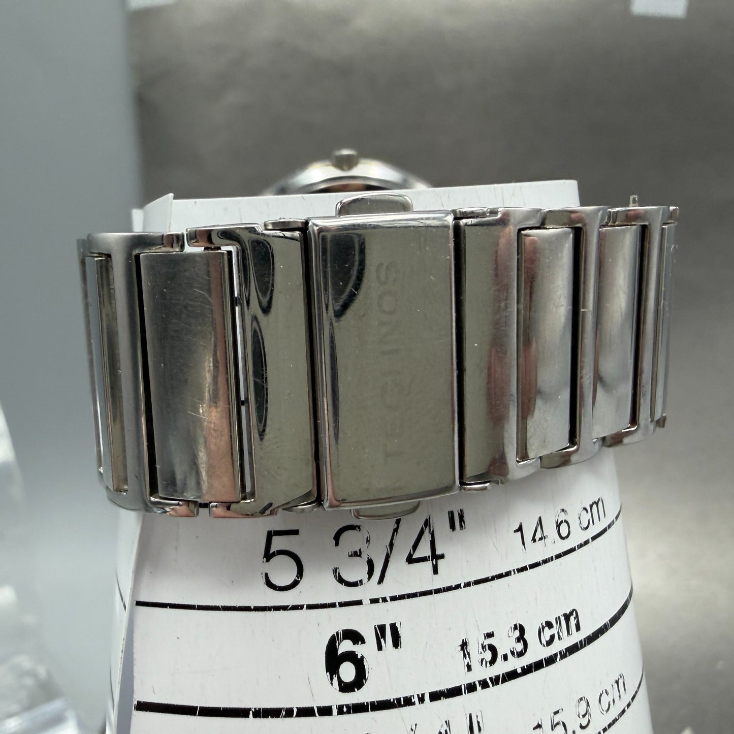 Technos Watch Men 33mm Silver Dial Silver Tone Round TBM674 New Battery10