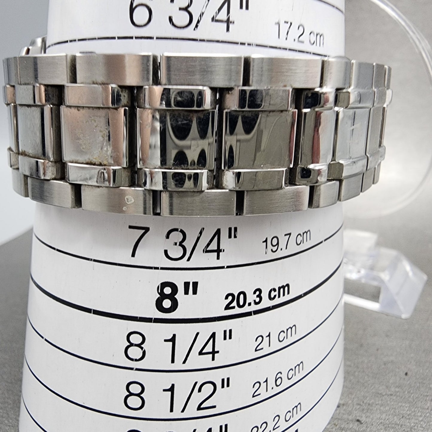 Bulova Precisionist Watch Men 43mm Gray Dial Silver Tone Date 96B130 PARTS11