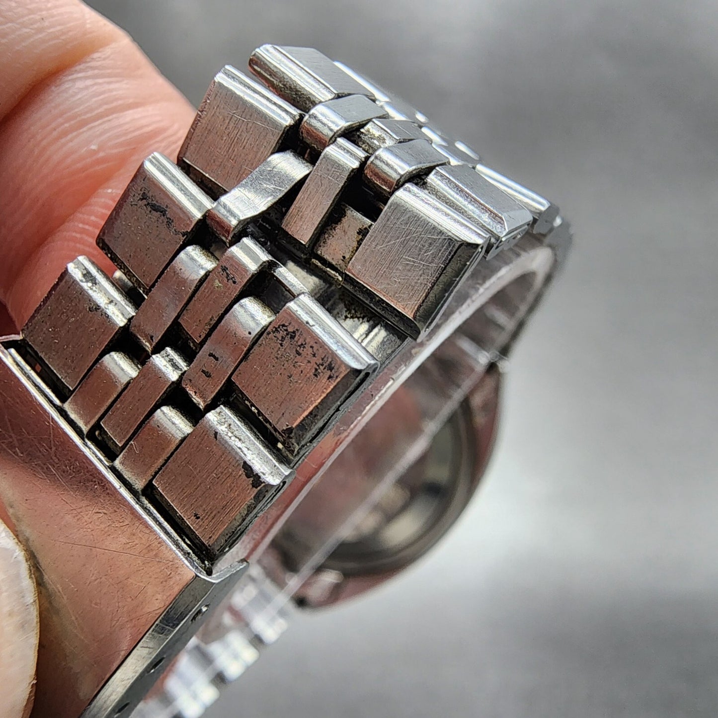 Seiko Lord Matic Watch Men 35mm Silver Dial Steel Daydate 5606-7140 Runs READ!!!