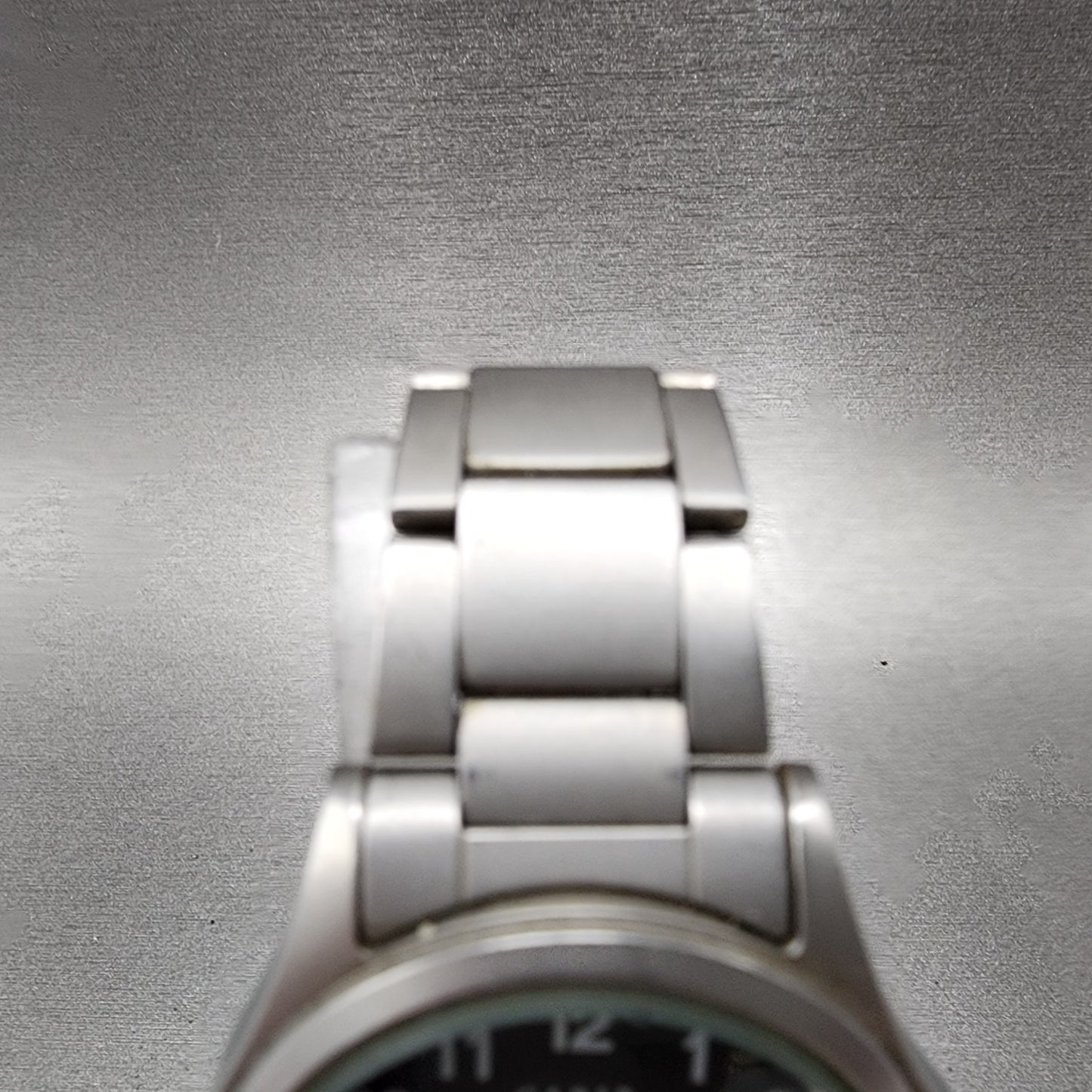 Seiko Alba Carib Watch Men 36mm Black Dial Silver Tone Daydate V743-8000 New Bat