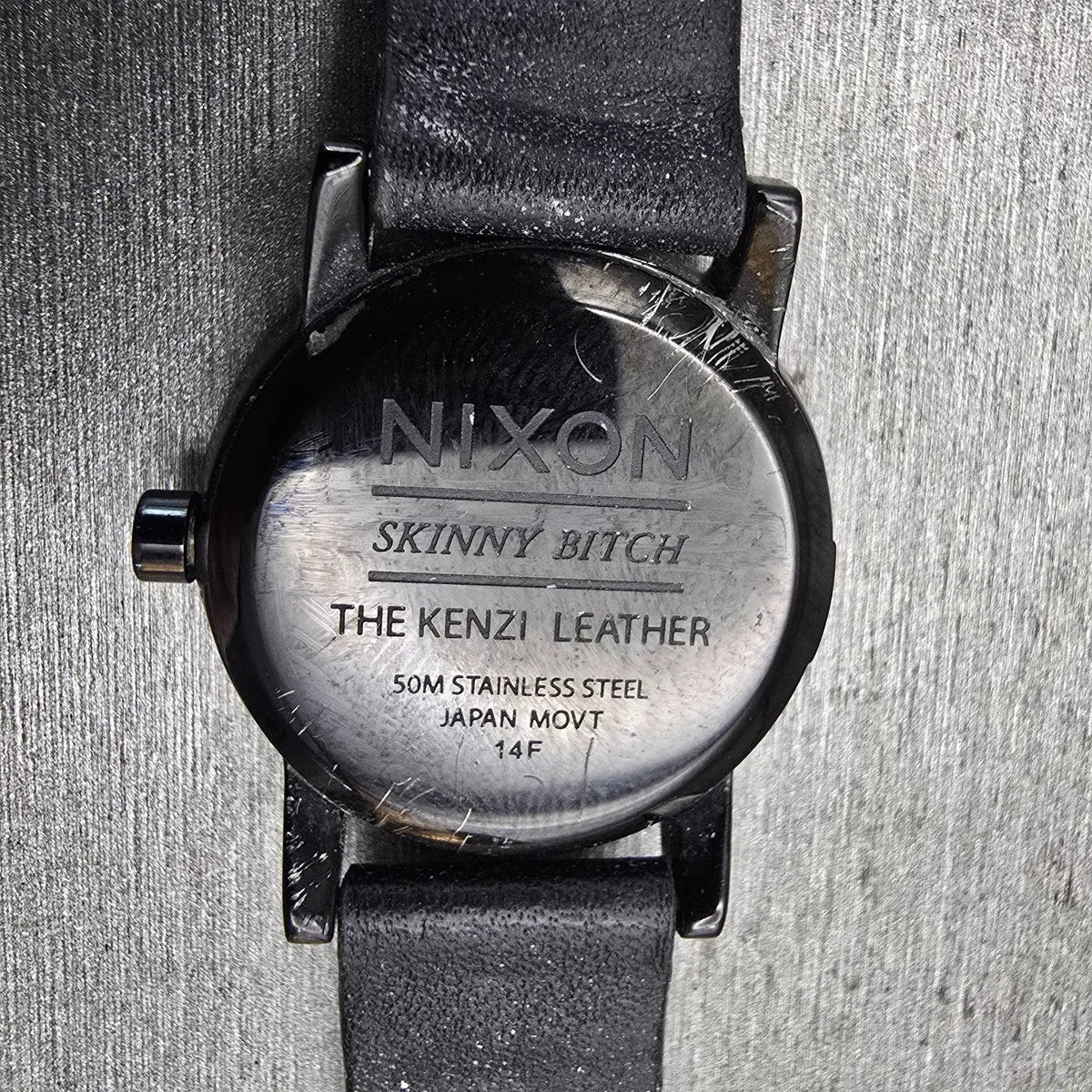 Nixon The Kenzie Leather Watch Women 26mm Black Dial Black Tone Round New Batt10