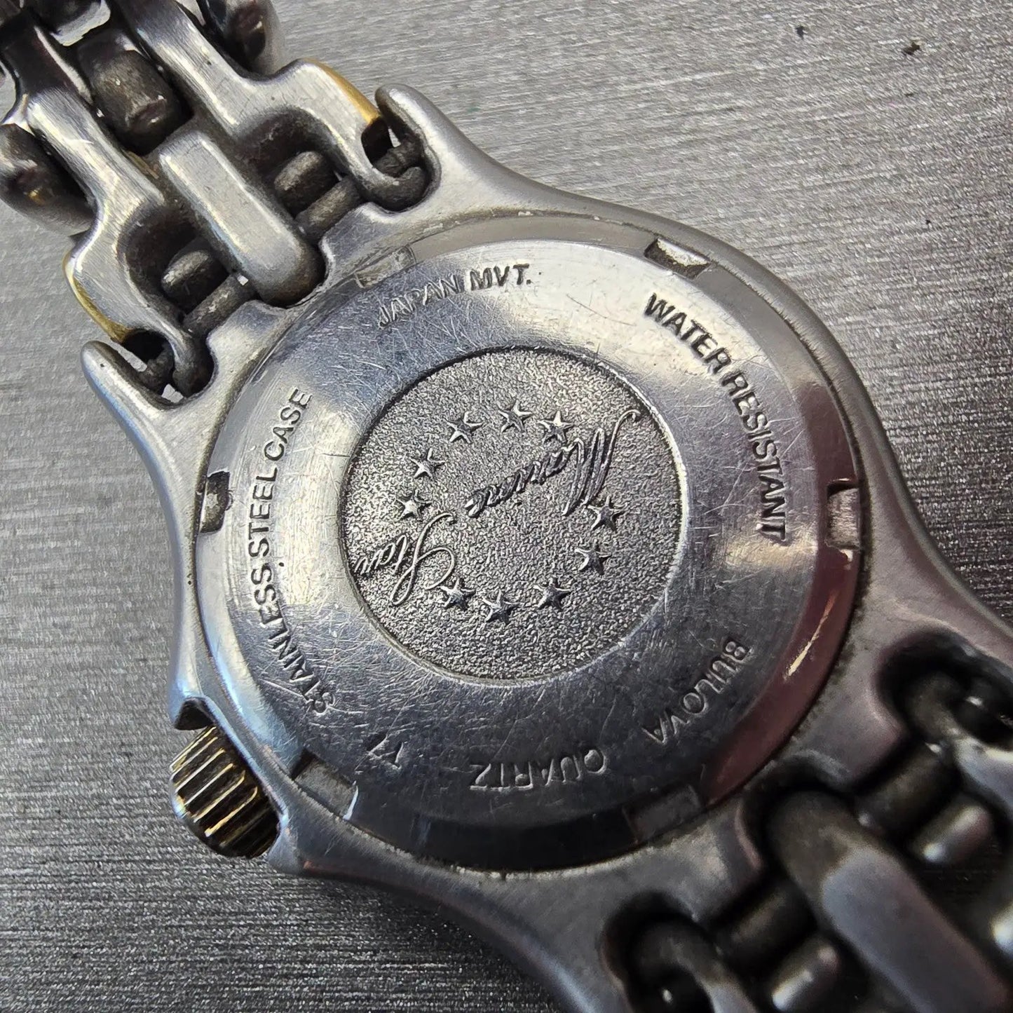 Bulova Marine Star Watch Women 24mm Champagne Dial Two Tone Date Round New Batt10