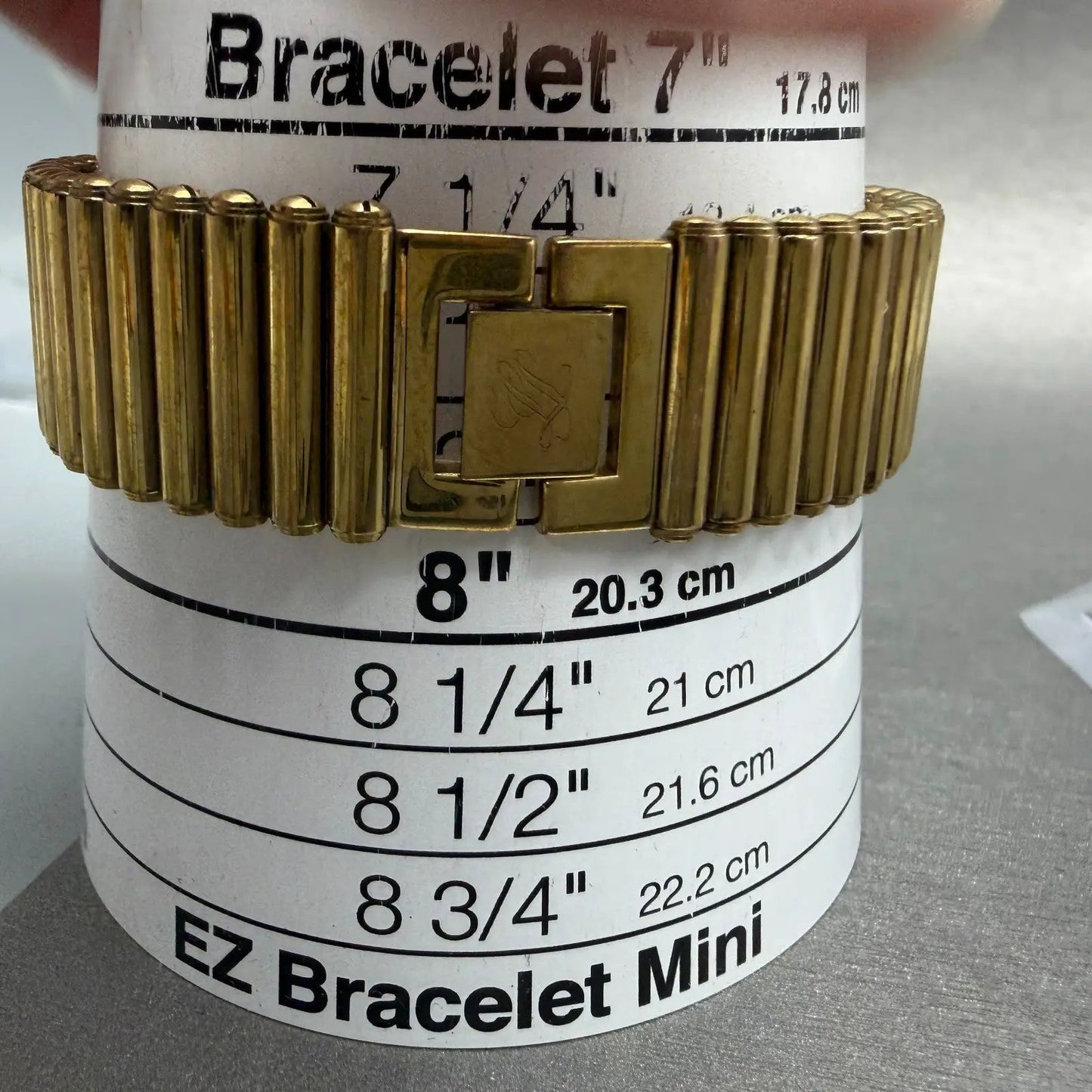 Delma Watch Men 34mm Gold Dial Gold Tone Round Bracelet Swiss New Battery10