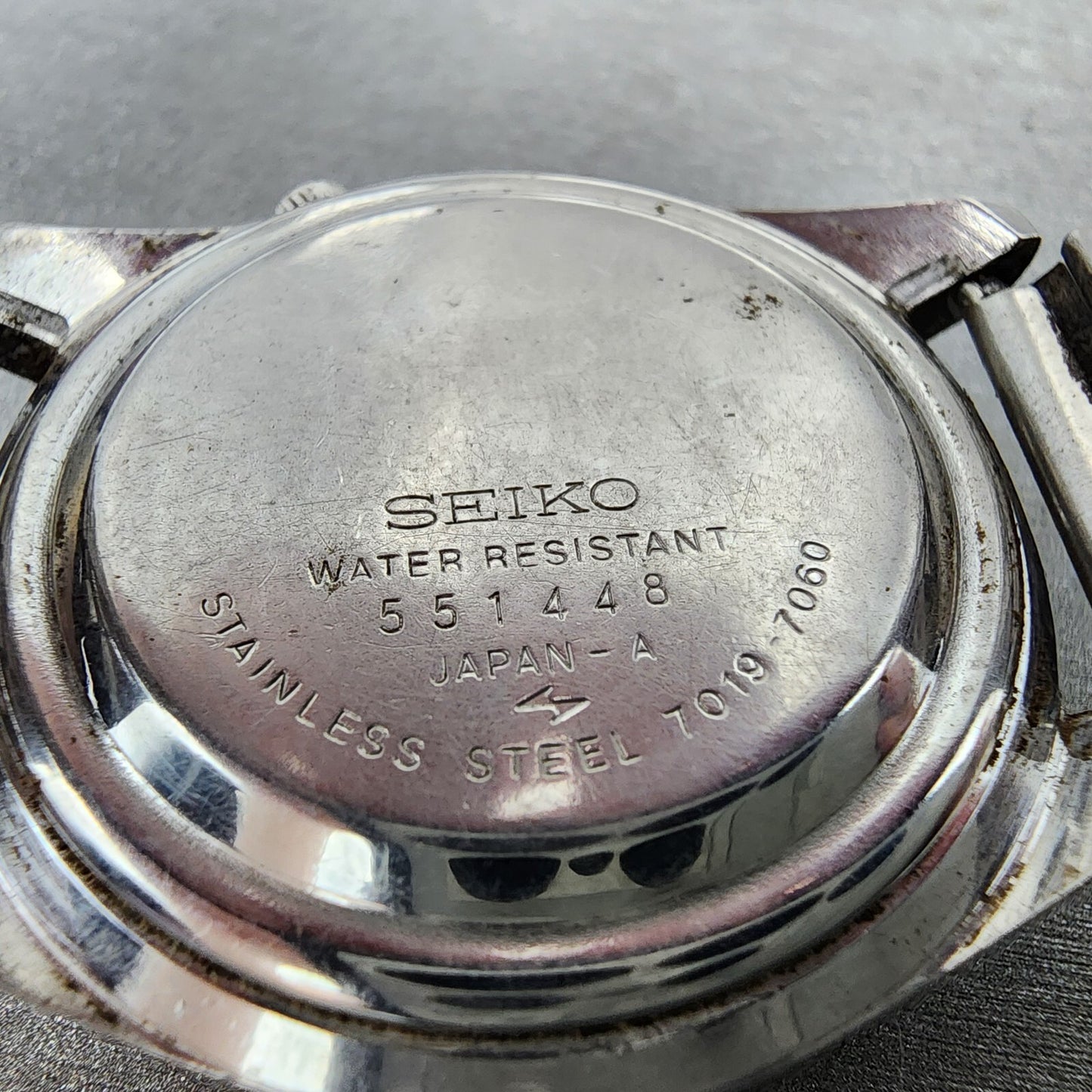 Seiko 5Actus Watch Men 38mm Silver Dial Silver Tone Daydate 7019-7060 Runs