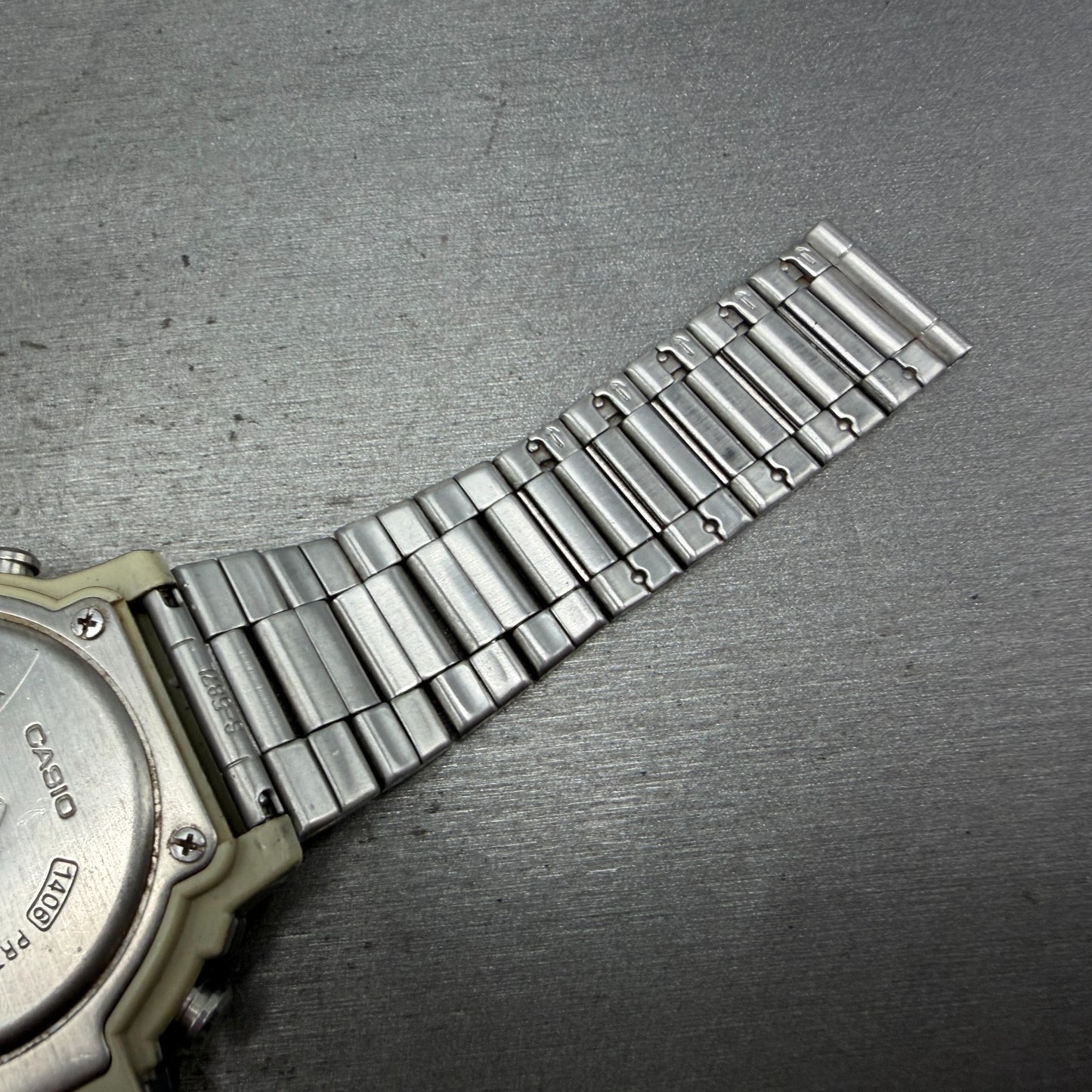 Casio ProTrek PRT-300 Watch Men 47mm Silver Digital Alit-Thermo PARTS13