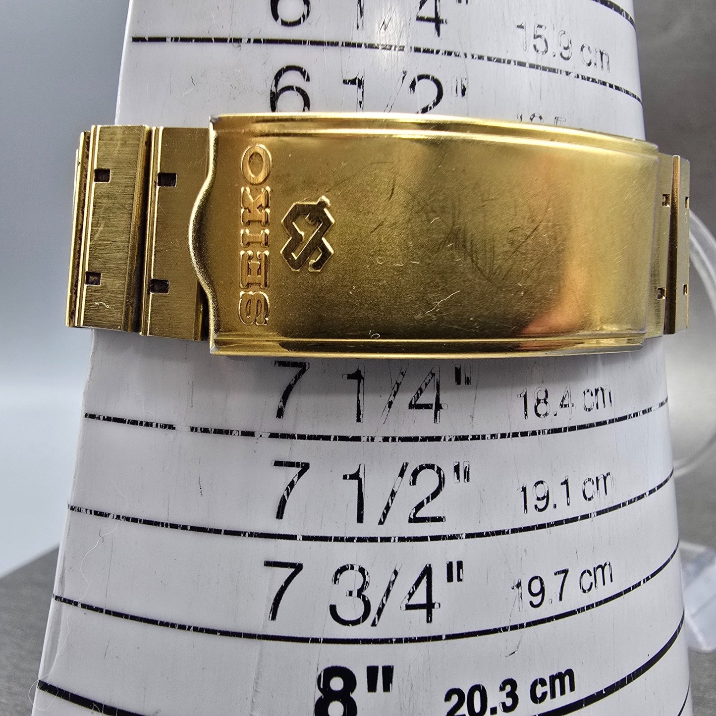 Seiko SQ Watch Men 32mm Champagne Dial Gold Tone Daydate 8123-5259 PARTS Vintage11