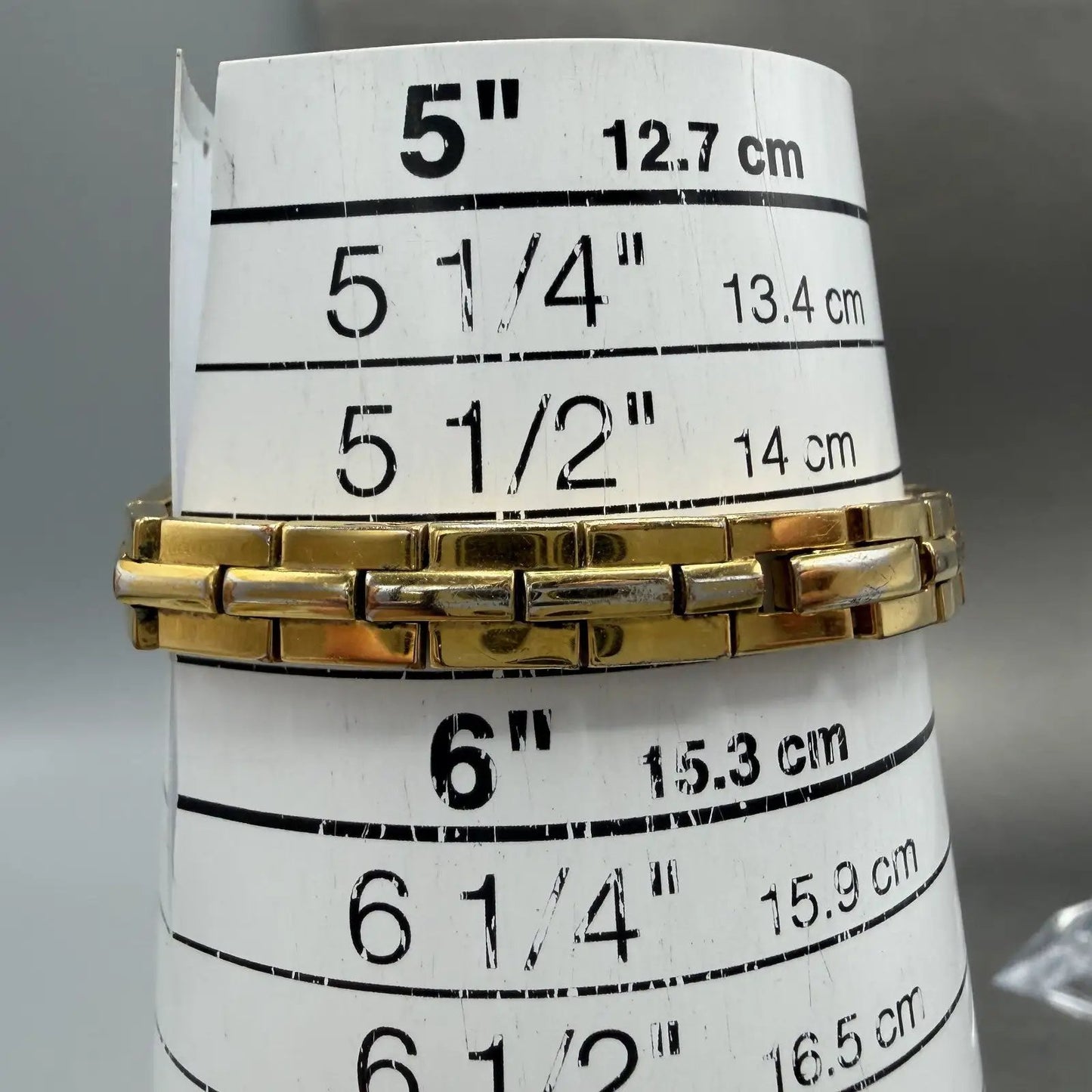 Seiko Watch Women 13mm Gold Dial Gold Tone Rectangle 2E20-7479 New Battery ABhbd10