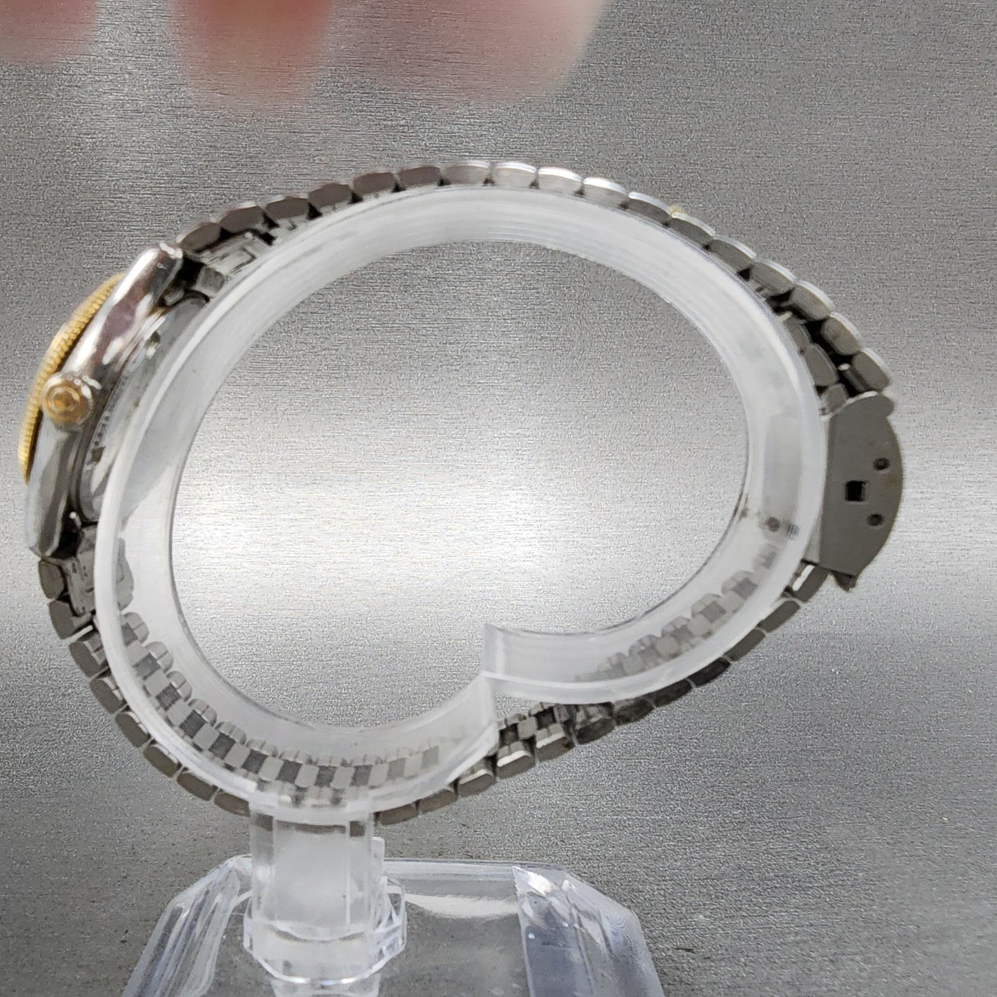 Seiko Watch Women 25mm Gray Dial Two Tone 7321-0150 New Battery