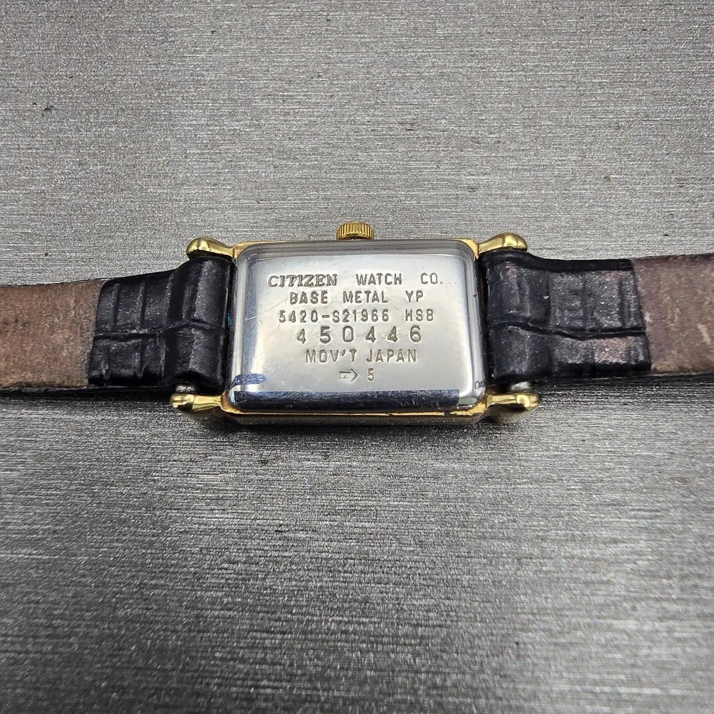 Citizen Elegance Watch Women 13mm Black Dial Gold Tone 5420-S21966 New Battery10