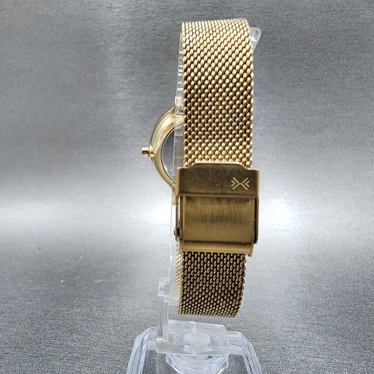 Skagen Ancher Watch Women 30mm Silver Dial Gold Tone Round SKW2477 New Battery