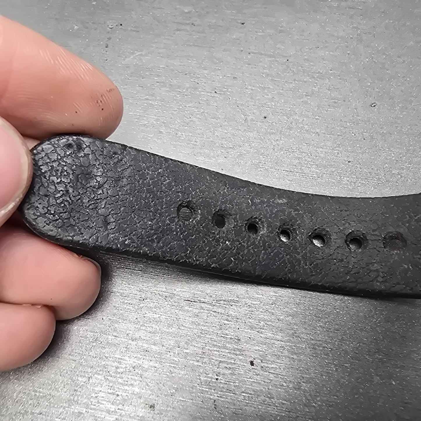 Seiko 22mm Dive Watch Band Black Two Piece Japan Made Vintage14