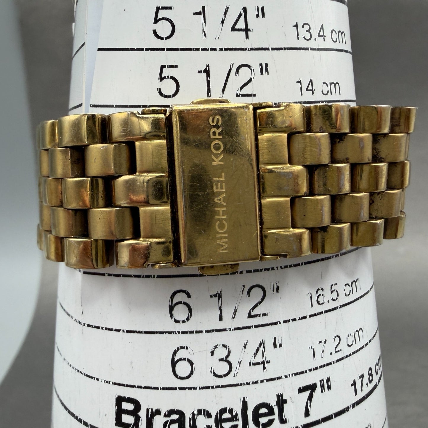 Michael Kors Watch Women 38mm Champagne Dial Gold Tone Round MK-3185 New Battery10