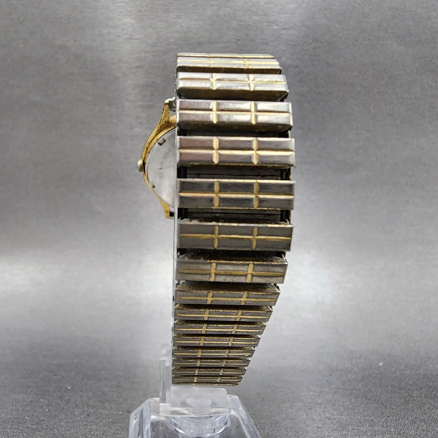 Seiko SQ Watch Men 34mm Gold Dial Gold Tone Dadyate Round 5Y23-7079 New Battery