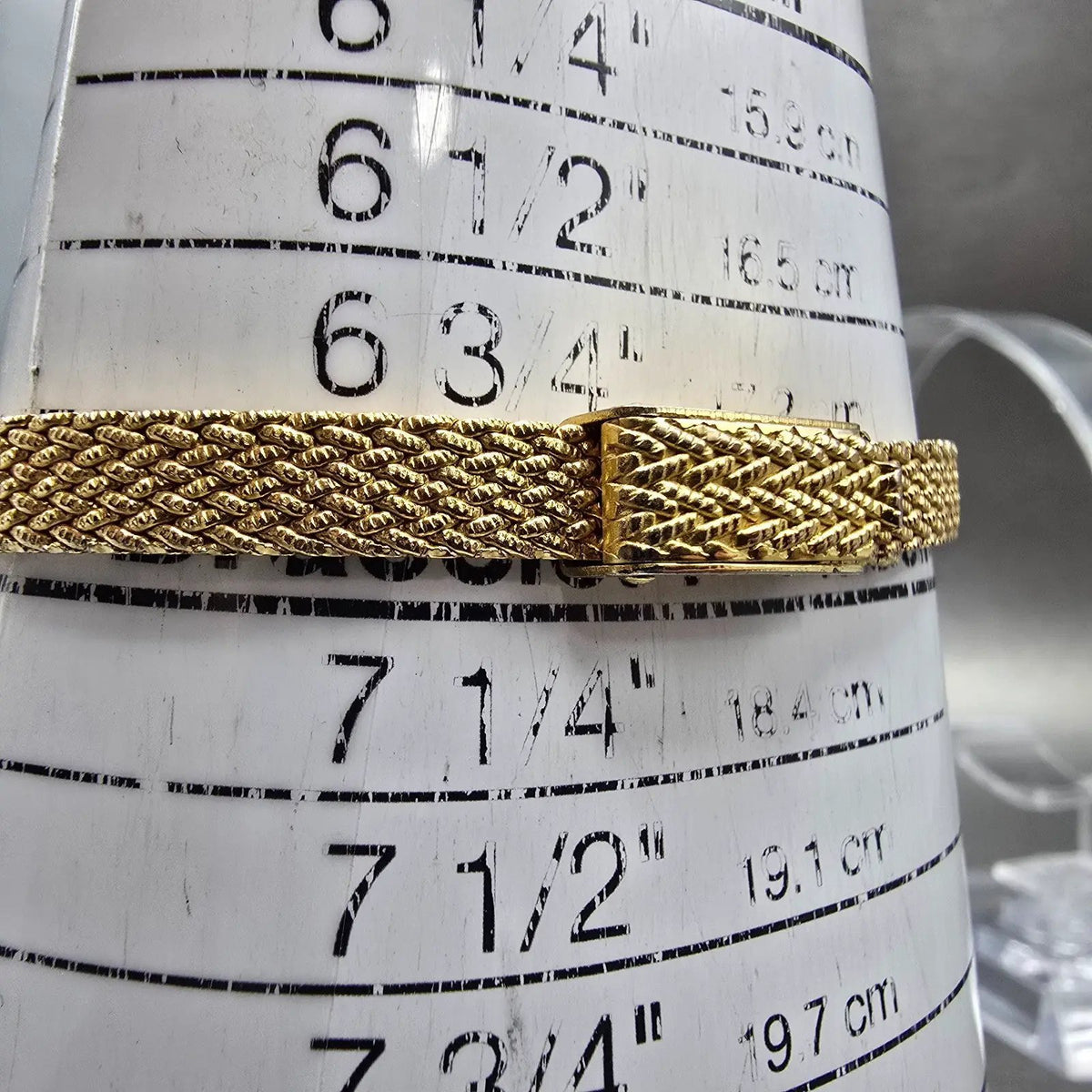 Jules Jurgenson Watch Women 15mm Champagne Dial Gold Oval Gem Set Bezel New Batt10