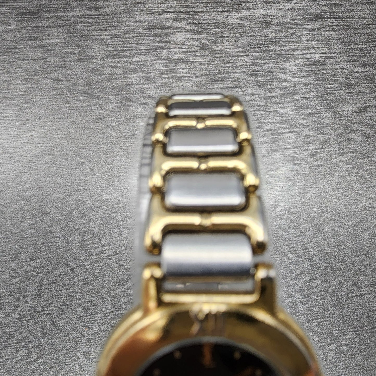 Yves Saint Laurent Watch Women 24mm Black Dial Two Tone Round 2200-229789 PARTS