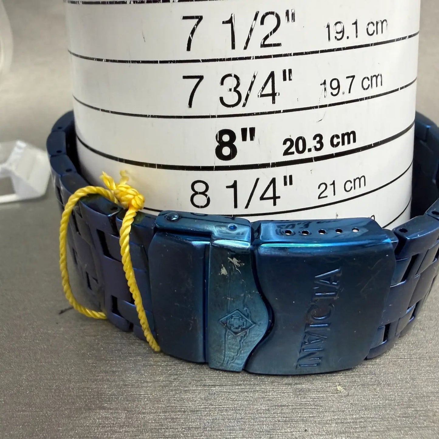 Invicta Pro Diver Watch Men 49mm Gold Dial Blue Tone Daydate Round 15044 New Bat10