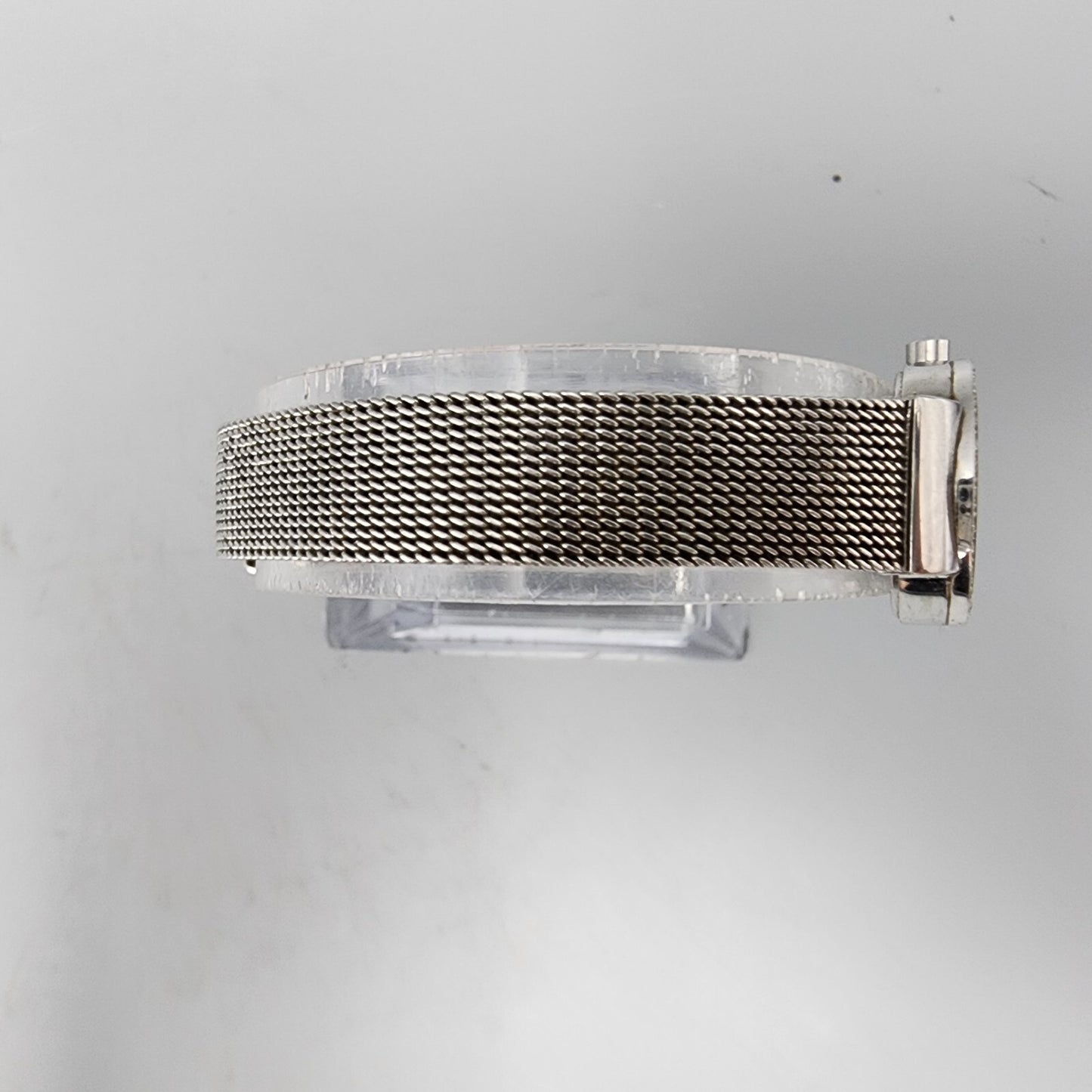 Skagen Steel Watch Women Silver Tone MOP Dial 19mm Round 590SSSMPCR New Battery