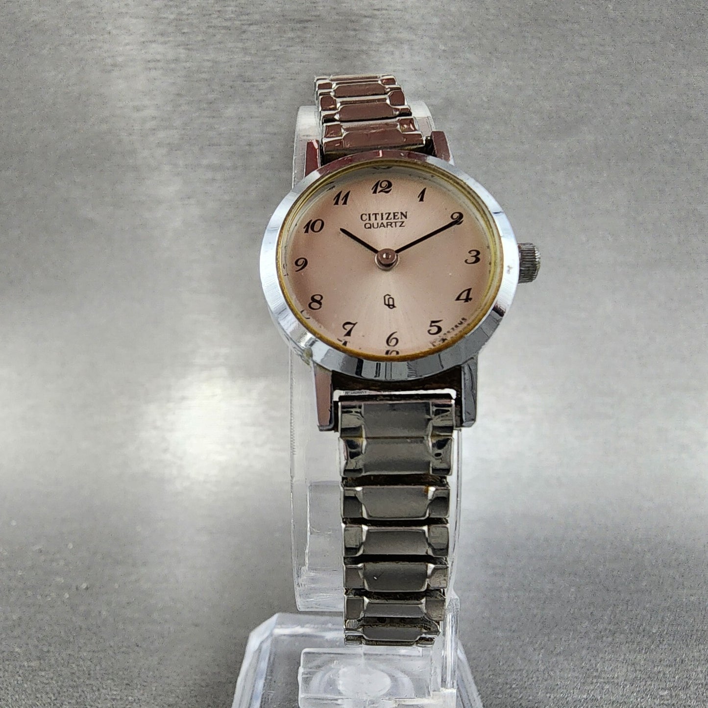 Citizen CQ Watch Women 21mm Silver Dial Silver Tone Round 3220-891236 New Batt