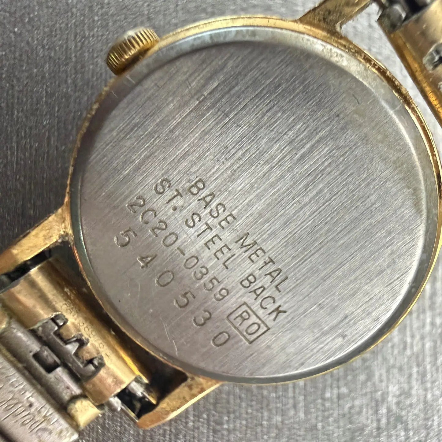 Seiko Watch Women 20mm Gold Dial Gold Tone Round 2C20-0359 Vintage New Battery10