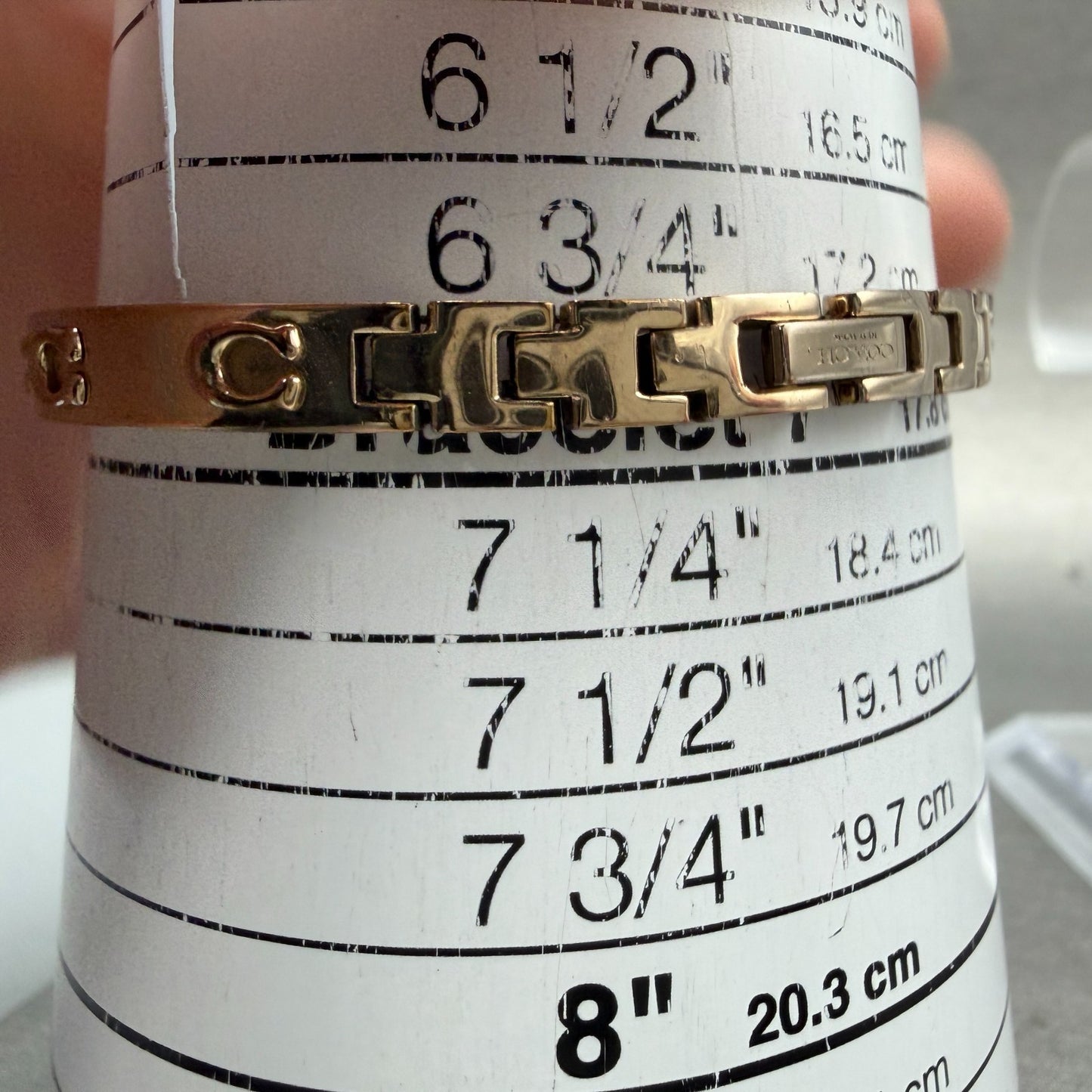 Coach Cary Watch Women MOP Dial Rose Gold Tone Bangle New Battery10