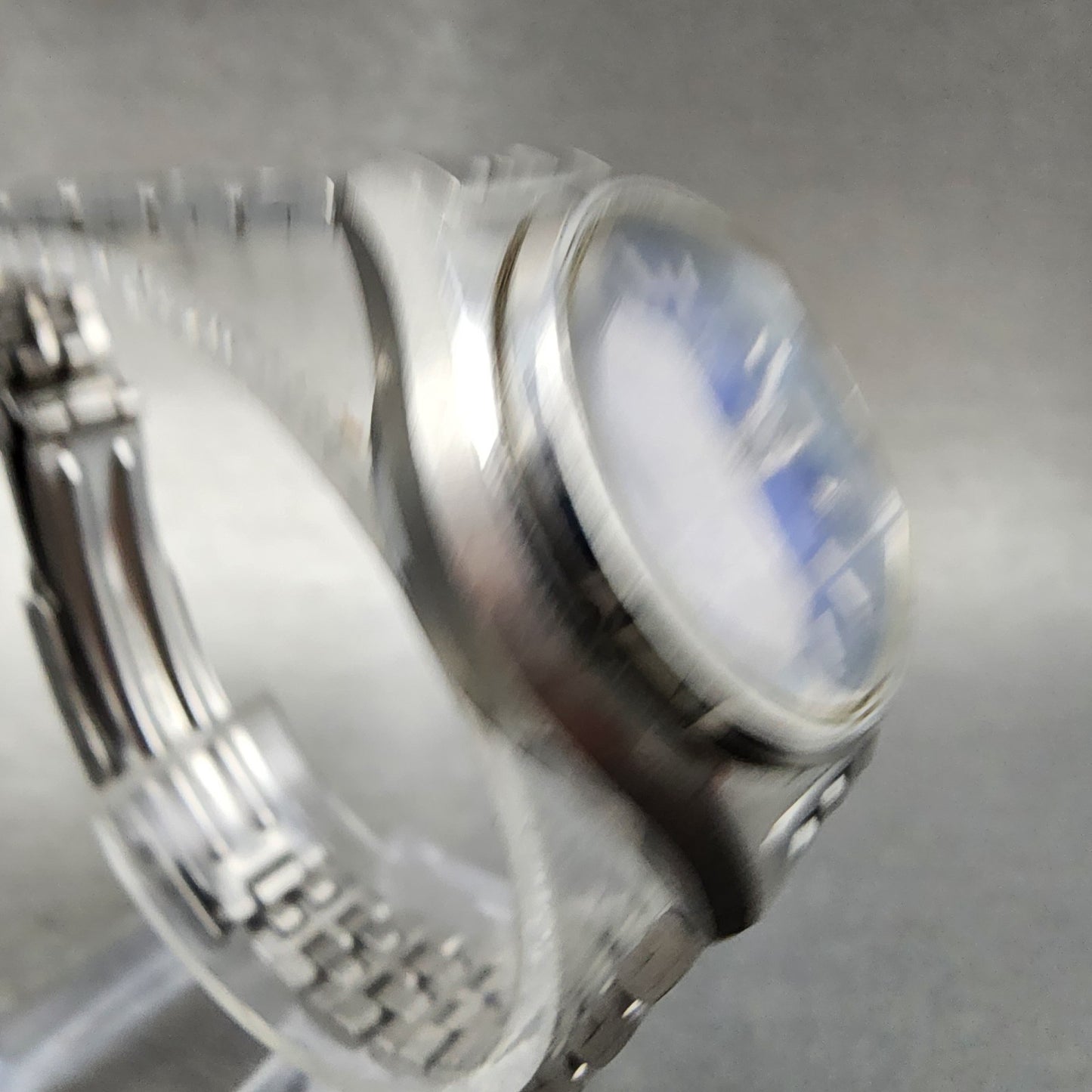 Seiko Automatic Watch Women 25mm Blue Dial Silver Tone Daydate 2206-0510 Runs