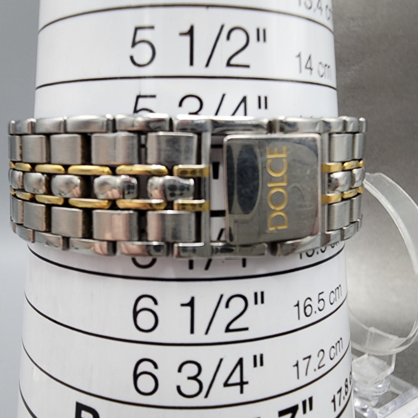Seiko Dolce Watch Men 31mm White Dial Twotone Round 5e31-6e70 New Battery