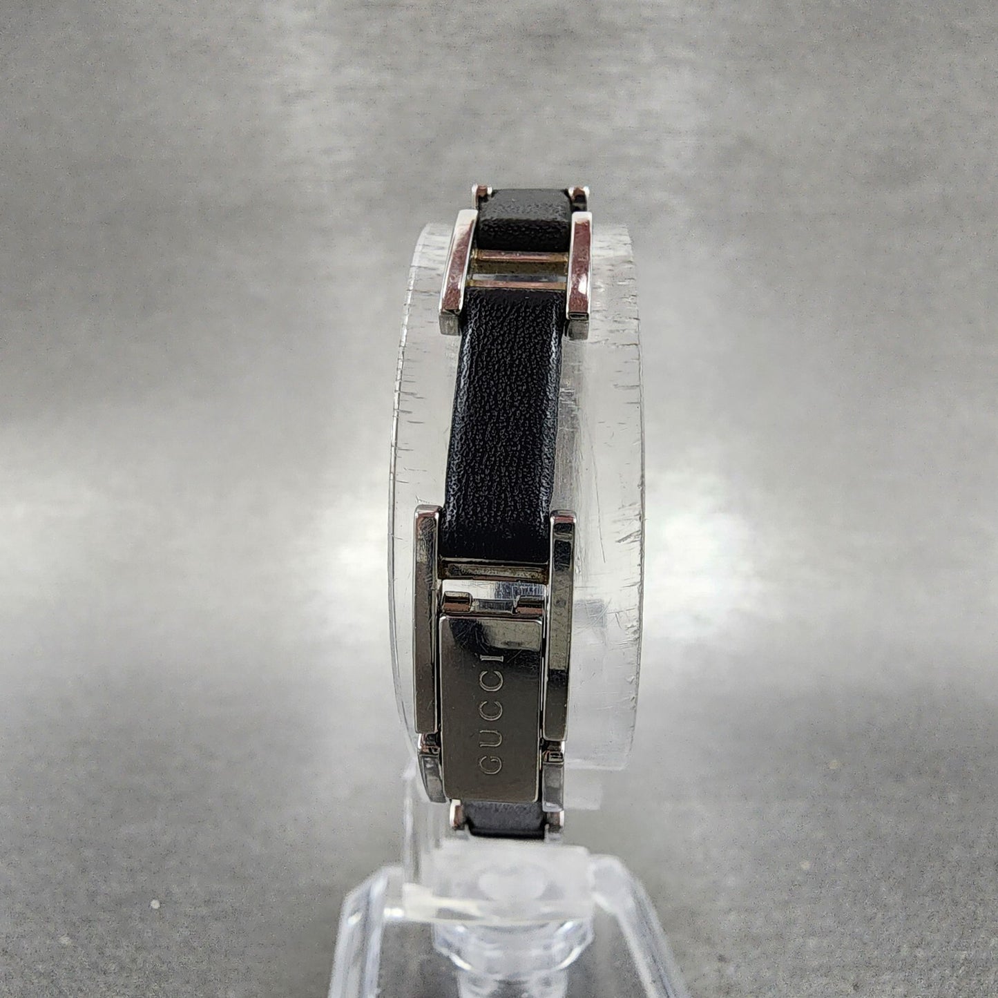 Gucci 3900L Tank Watch Women 12mm Black Dial Steel Rectangle PARTS