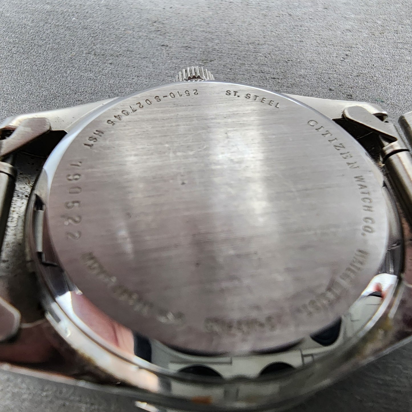 Citizen Watch Men 35mm Blue Dial Silver Tone Date 2510-S027845 New Battery