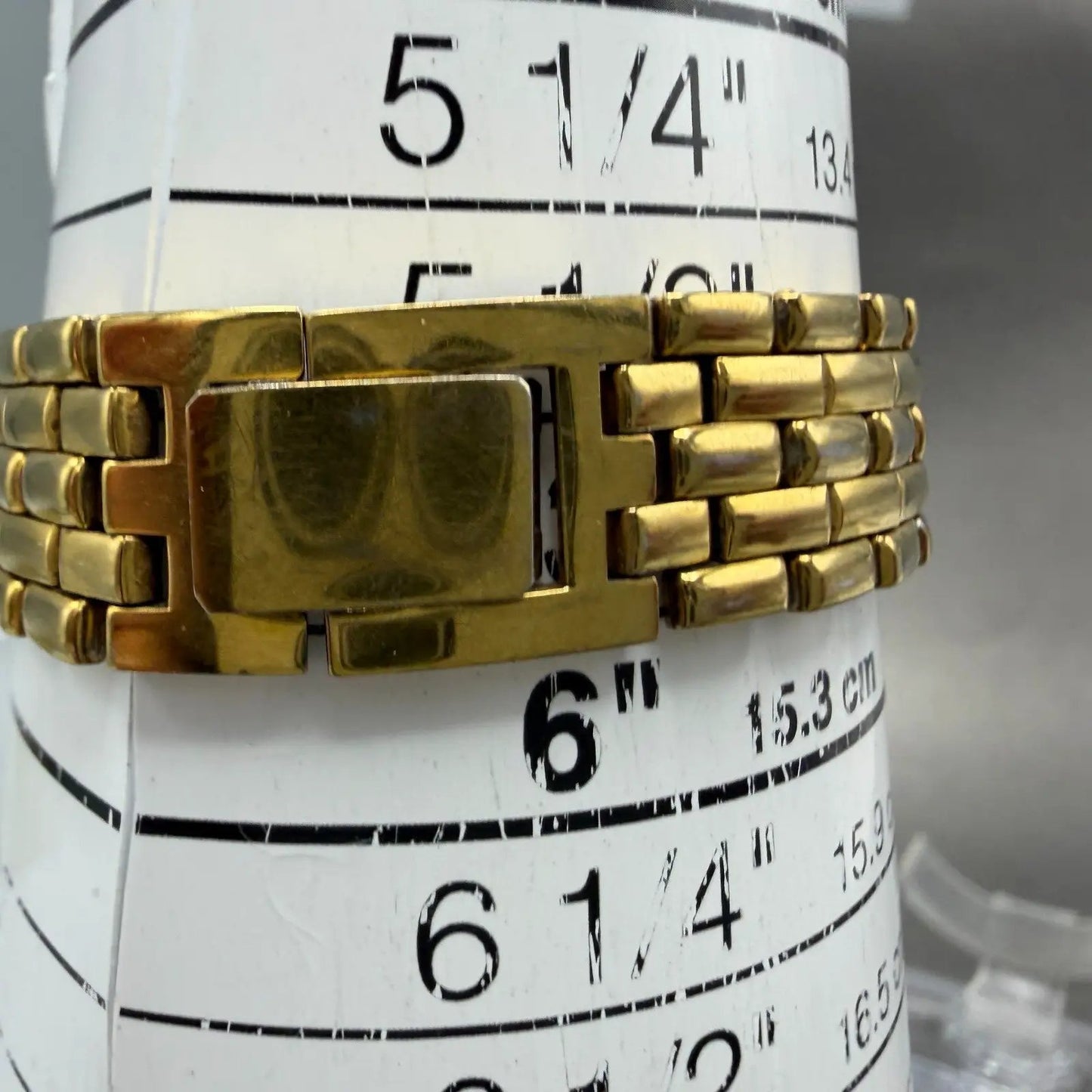 Citizen CQ Tank Watch Women 14mm Black Dial Gold Tone Rectangle New Battery VTG710