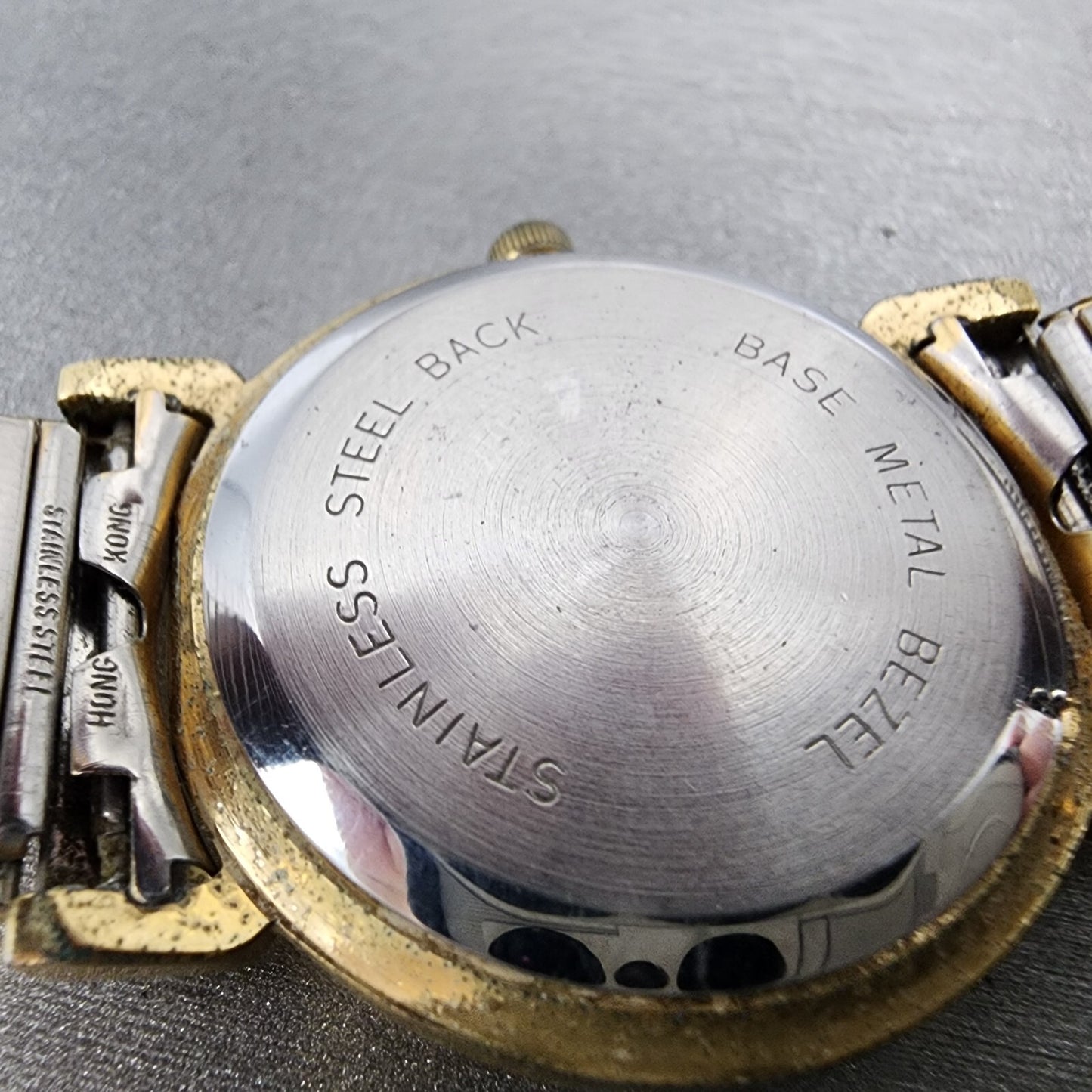 VTG Benrus Watch Men 32mm Champagne Dial Gold Tone Round New Battery