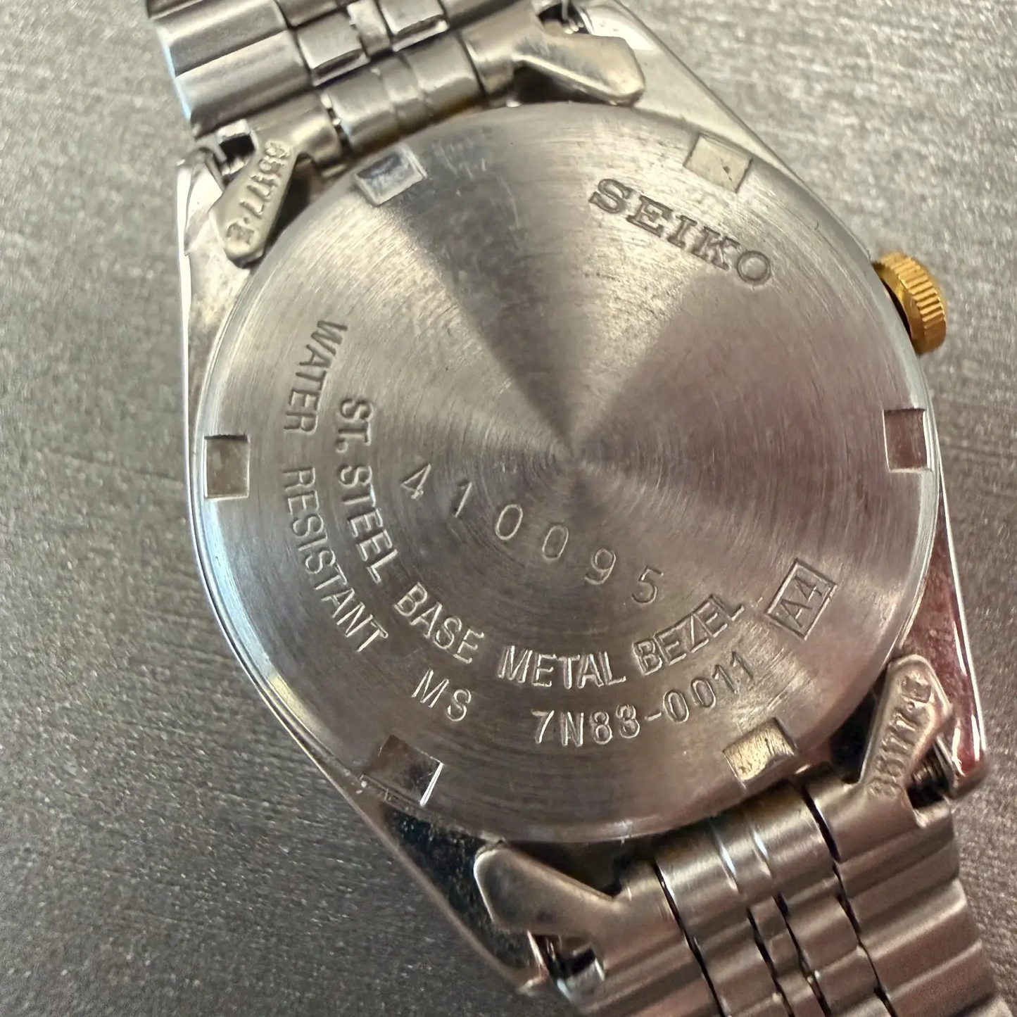 Seiko Watch Women 24mm White Dial Two Tone Daydate Round 7N83-0011 New Battery10