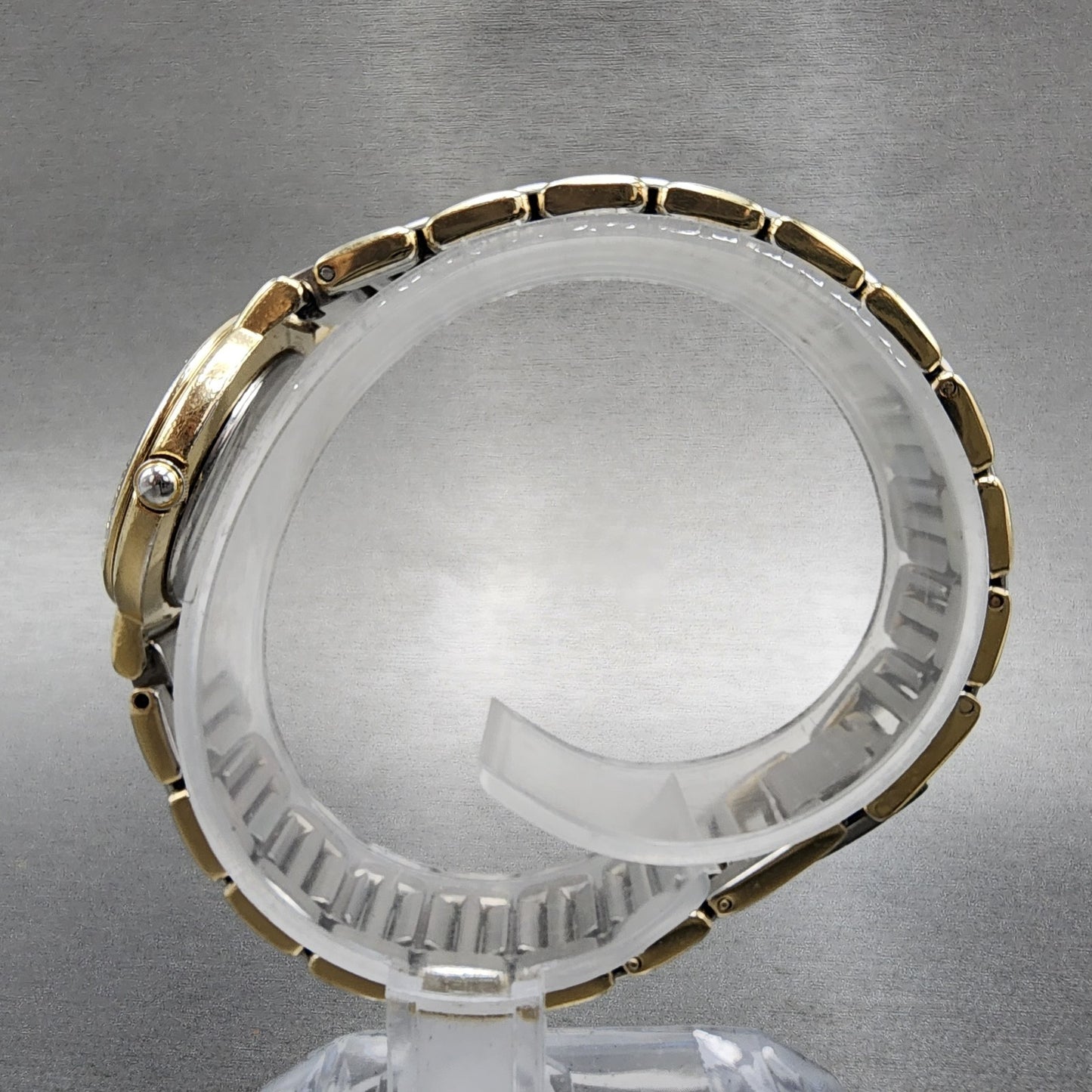 Yves Saint Laurent Watch Women 24mm Black Dial Two Tone Round 2200-229789 PARTS