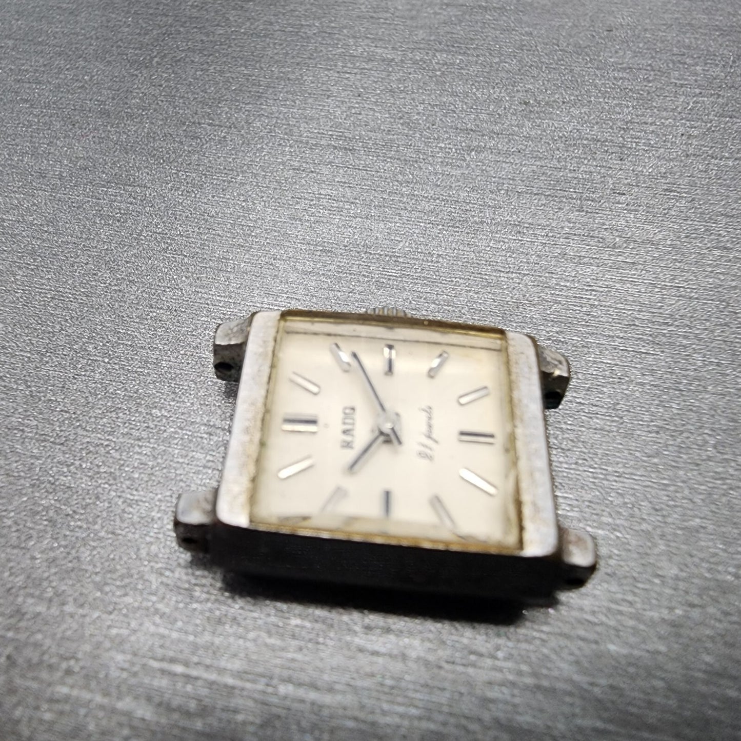 Rado Princess 21 Jewel Watch Women 16mm White Dial Silver Tone Manual PARTS