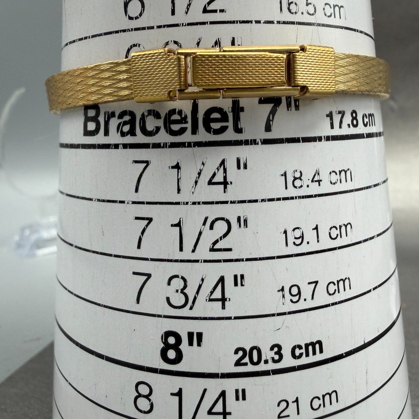 Elgin Watch Women 11mm Gold Dial Gold Tone Octagon New Battery Mesh band NOS10