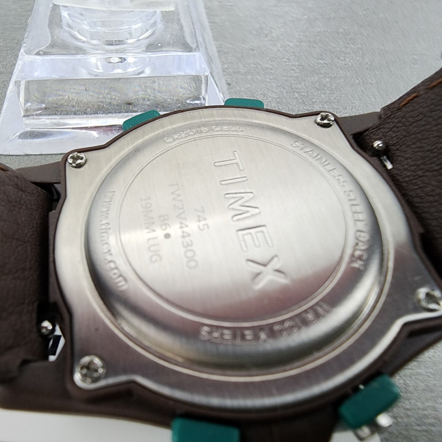 Timex Atlantic 100 Watch Men 40mm Digital Brown Tone Green Band TW2V44300VQ
