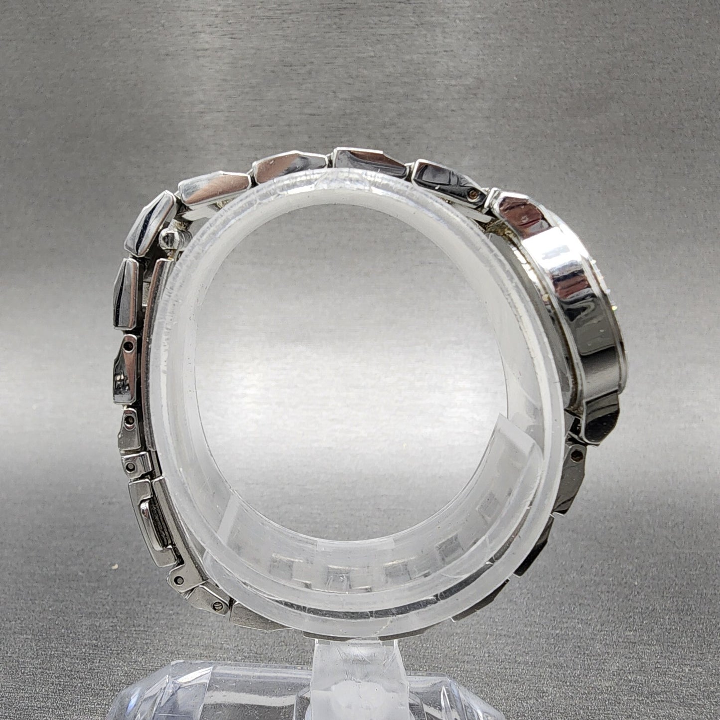 Seiko ALBA Ingenu Watch Women 22mm Pink Dial Silver Tone Crystal Bezel New Batt