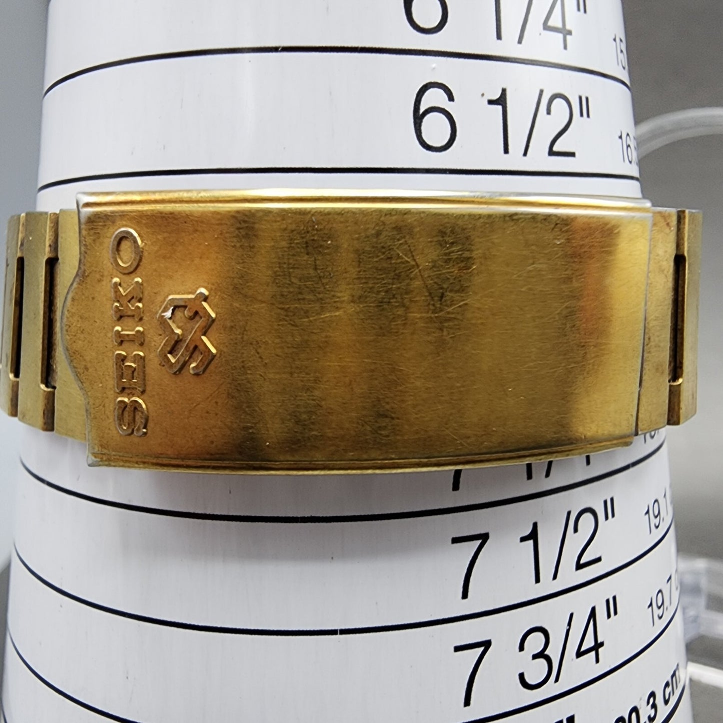 Seiko Analog Digital Watch Men 32mm Gold Dial Gold Tone H3575109 New Battery10