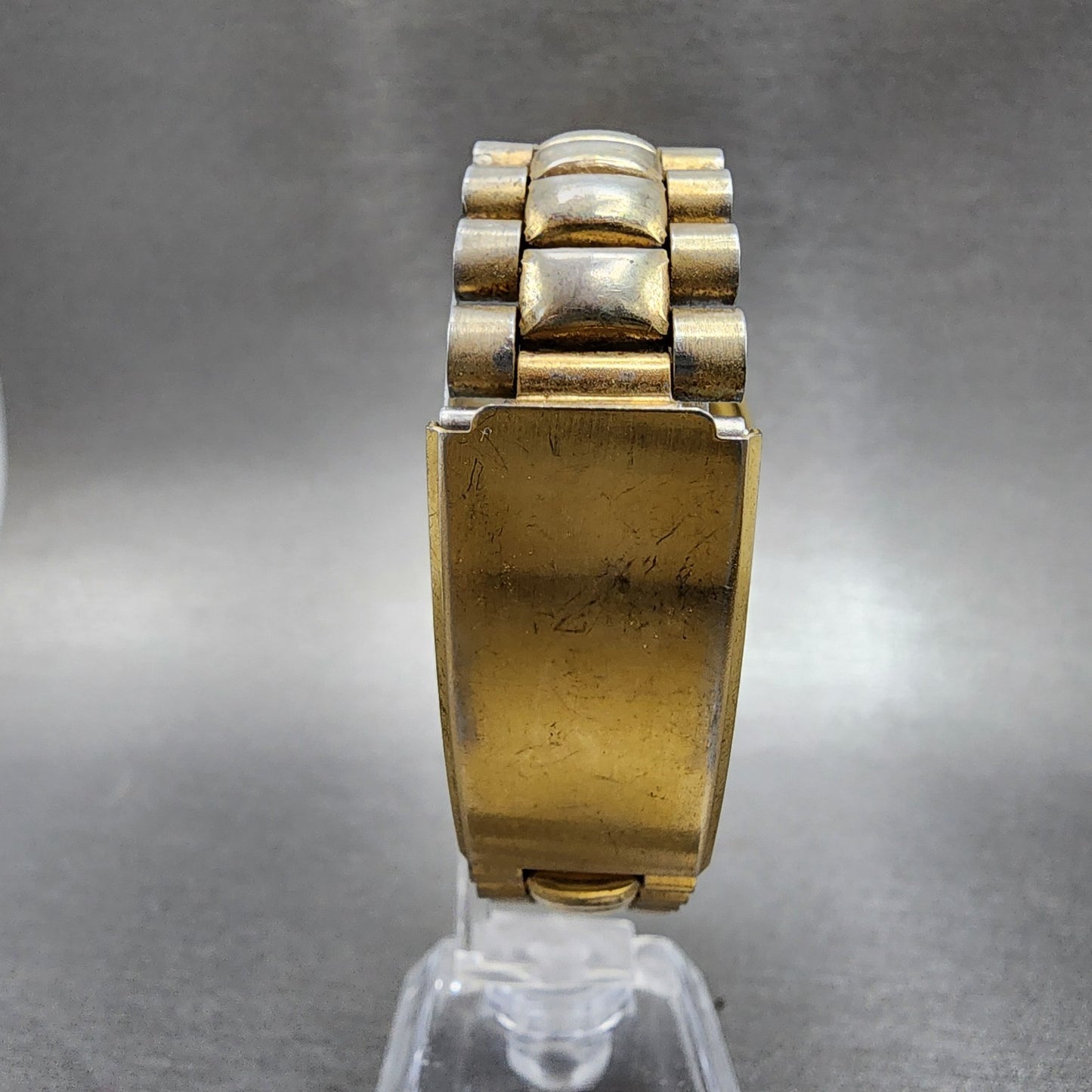 Citizen CQ Watch Men 36mm Champagne Dial Gold Tone Daydate 4-850998 PARTS