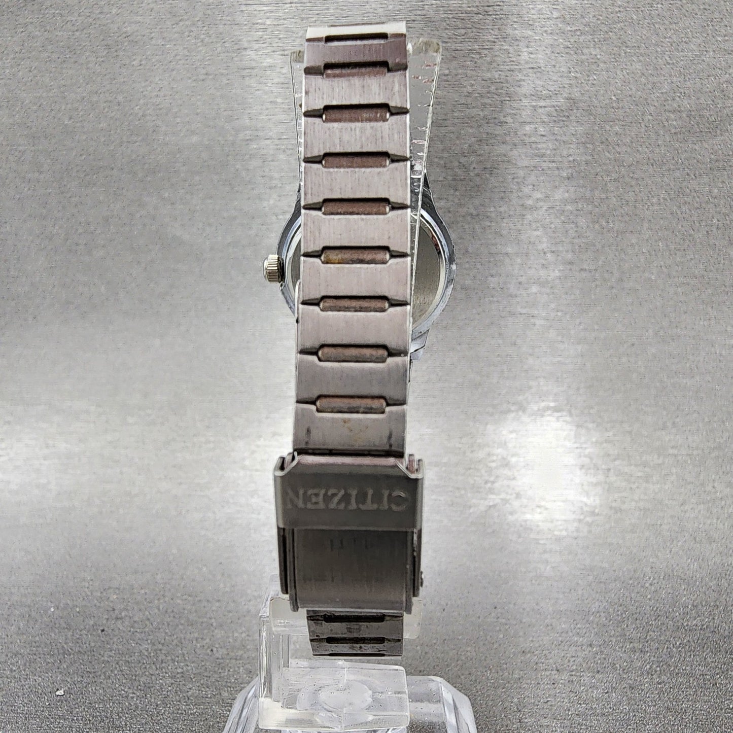 Citizen CQ Watch Women 25mm Silver Dial Silver Tone Daydate 6000-074815 New Batt