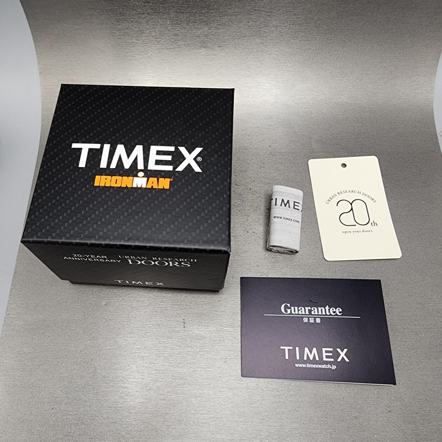 TIMEX × DOORS 20th IRONMAN Watch Men 40mm Digital Alarm Chrono Black TW5M57600