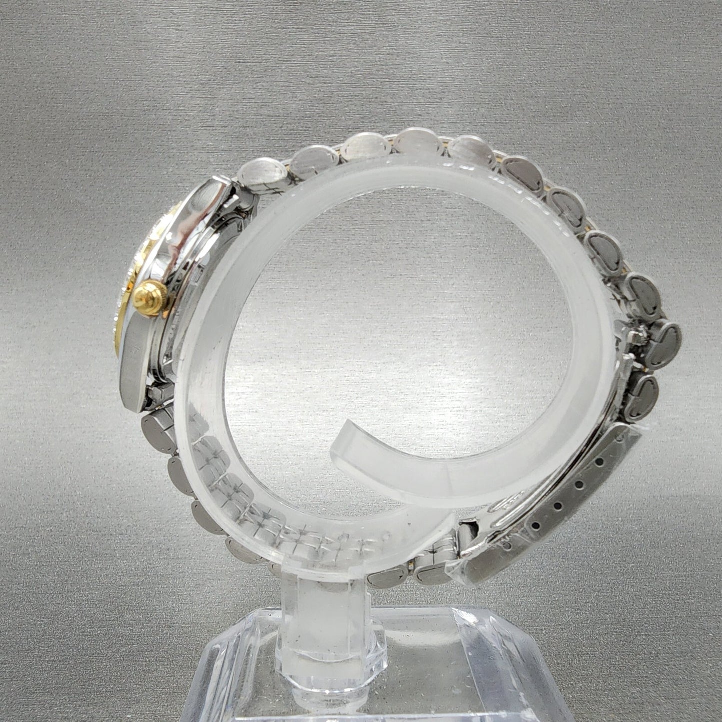 Citizen Watch Women 26mm MOP Dial Crystal Bezel Two Tone Daydate EQ0534-50D