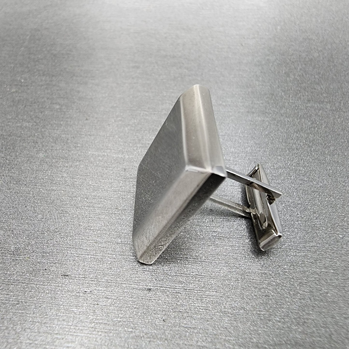VTG Endura Cuff Link Watch Silver Tone White Dial Manual Wind PARTS