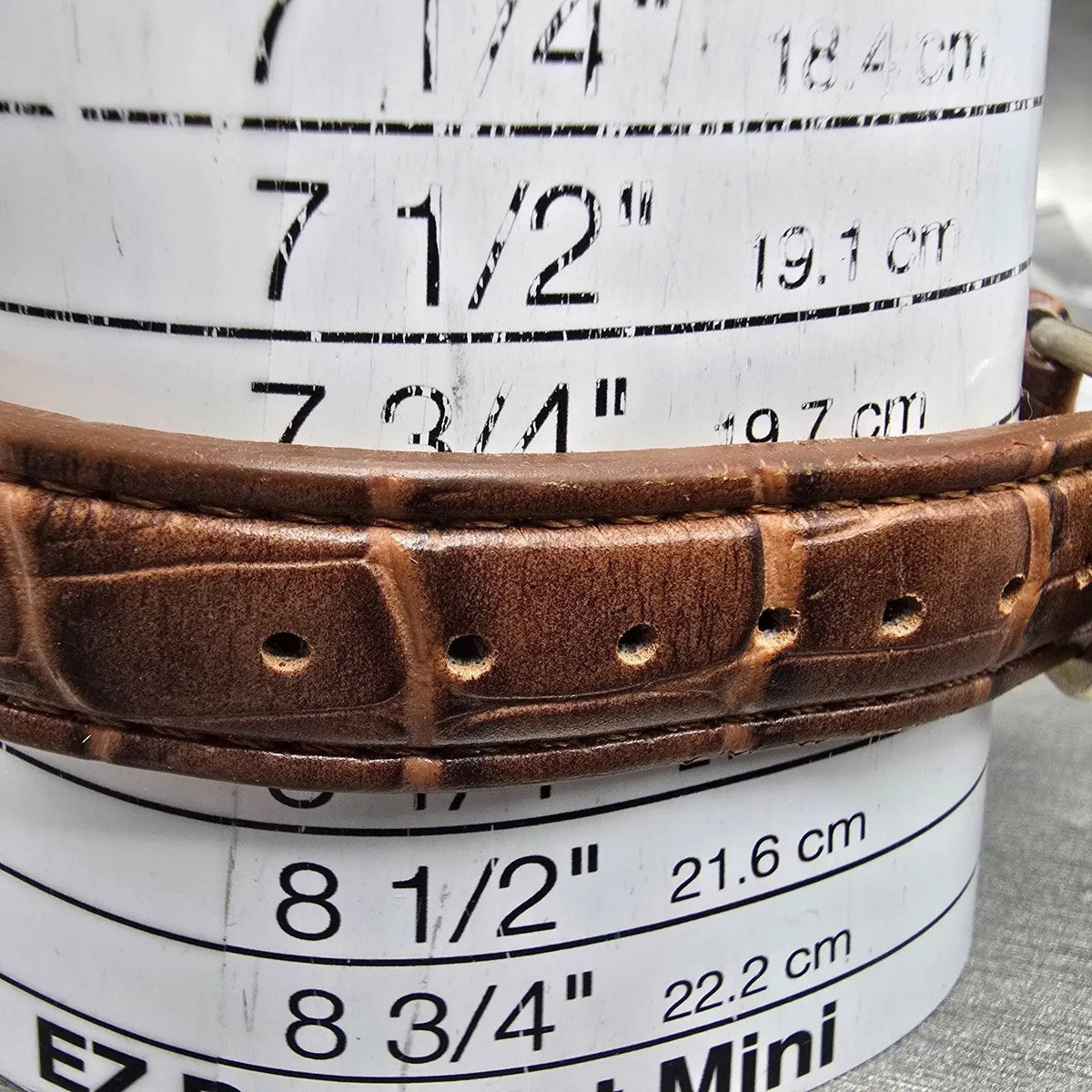 Columbia Watch Men 38mm Brown Dial Silver Tone Daydate Round CL-7336 New Battery10
