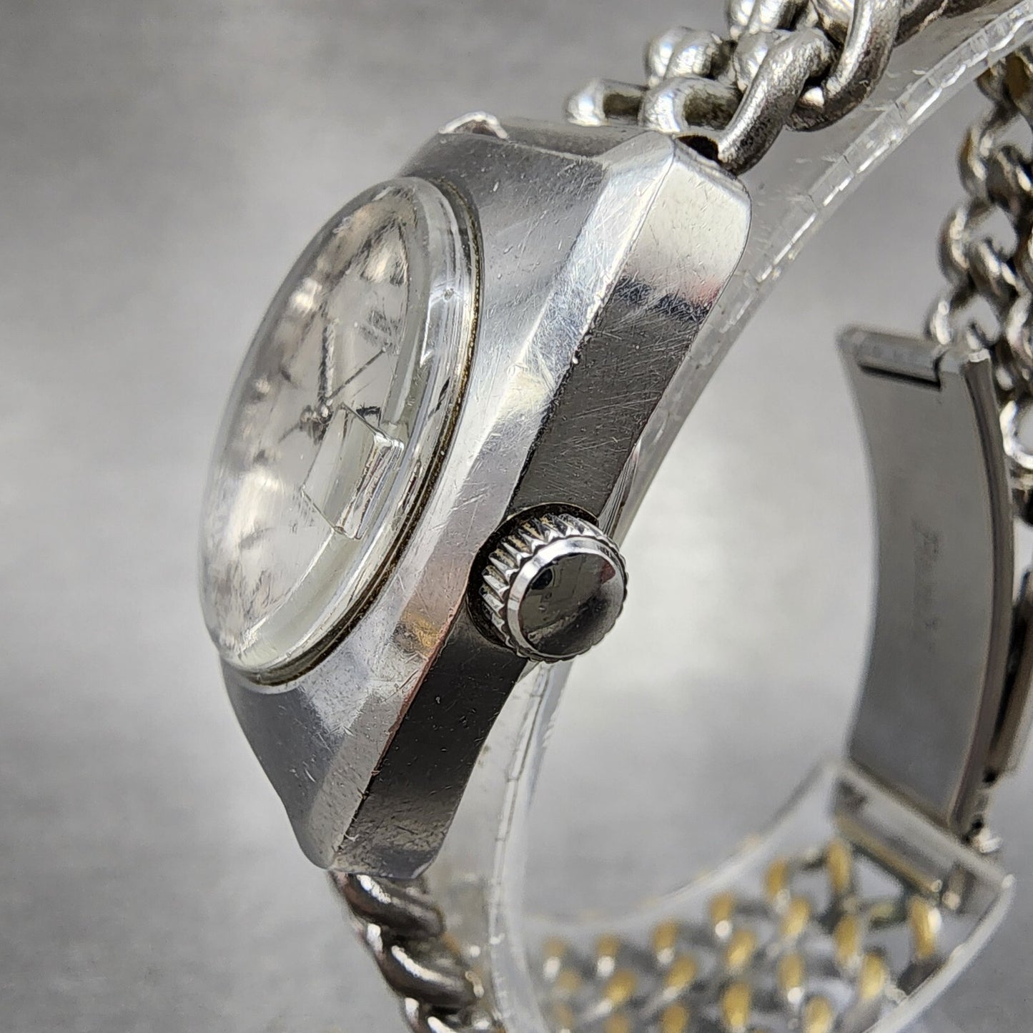 Seiko Matic Lady Special Watch Women 25mm Silver Dial Silver Tone Date Runs