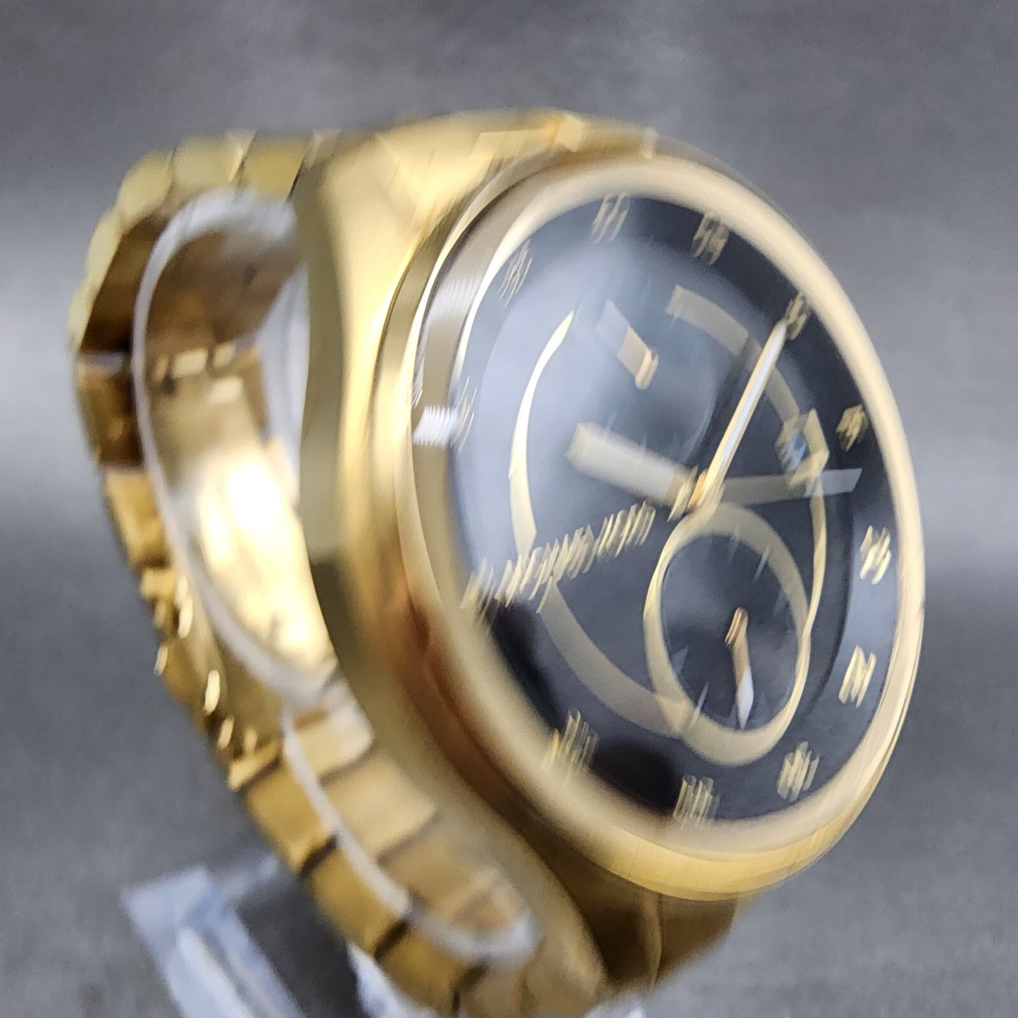 Michael Kors Briar Watch Women 40mm Black Dial Gold Tone Date Round New Battery