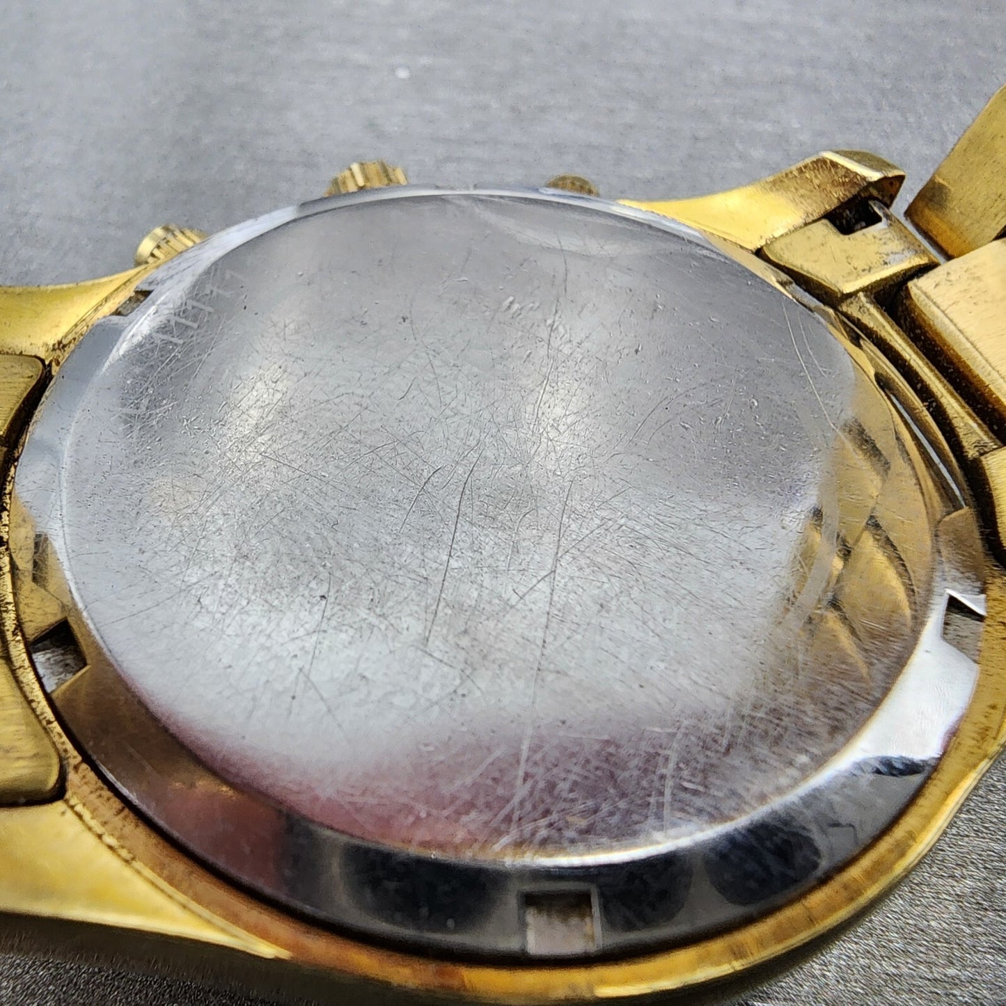 Michael Kors Layton Watch Men 44mm Champange Dial Gold Tone Date Round READ!!!!!12