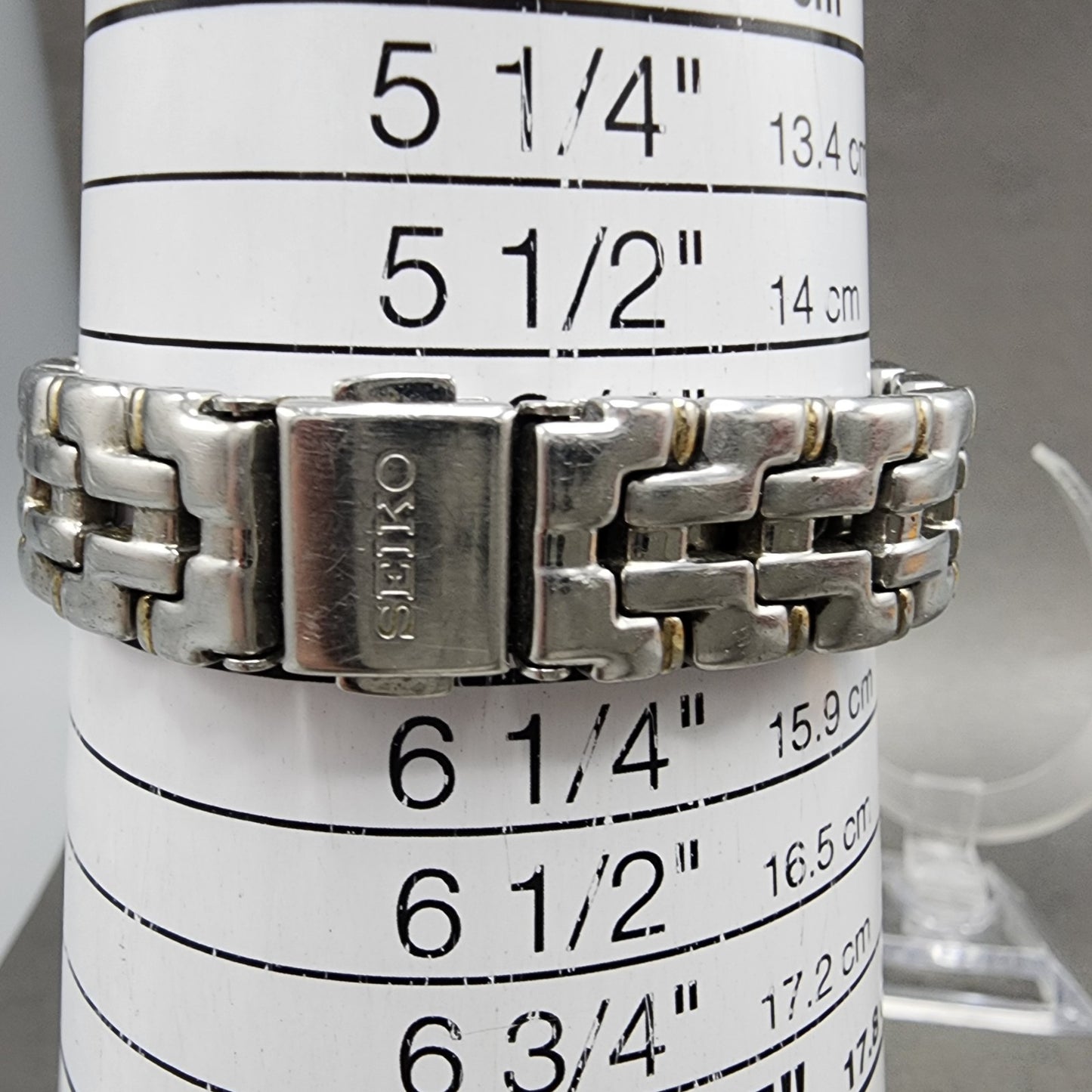Seiko Watch Women 26mm White Dial Two Tone Date Round 7n820599 New Battery10