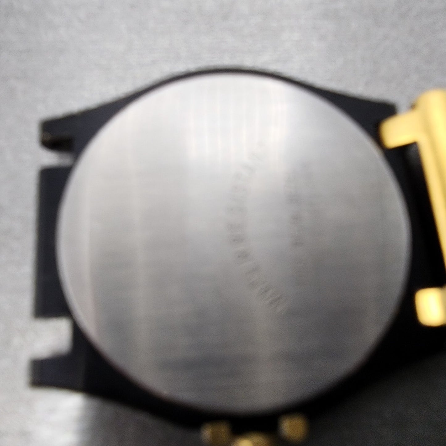 NOS Croton Watch Women 30mm Black Dial Black Tone Date Round New Battery