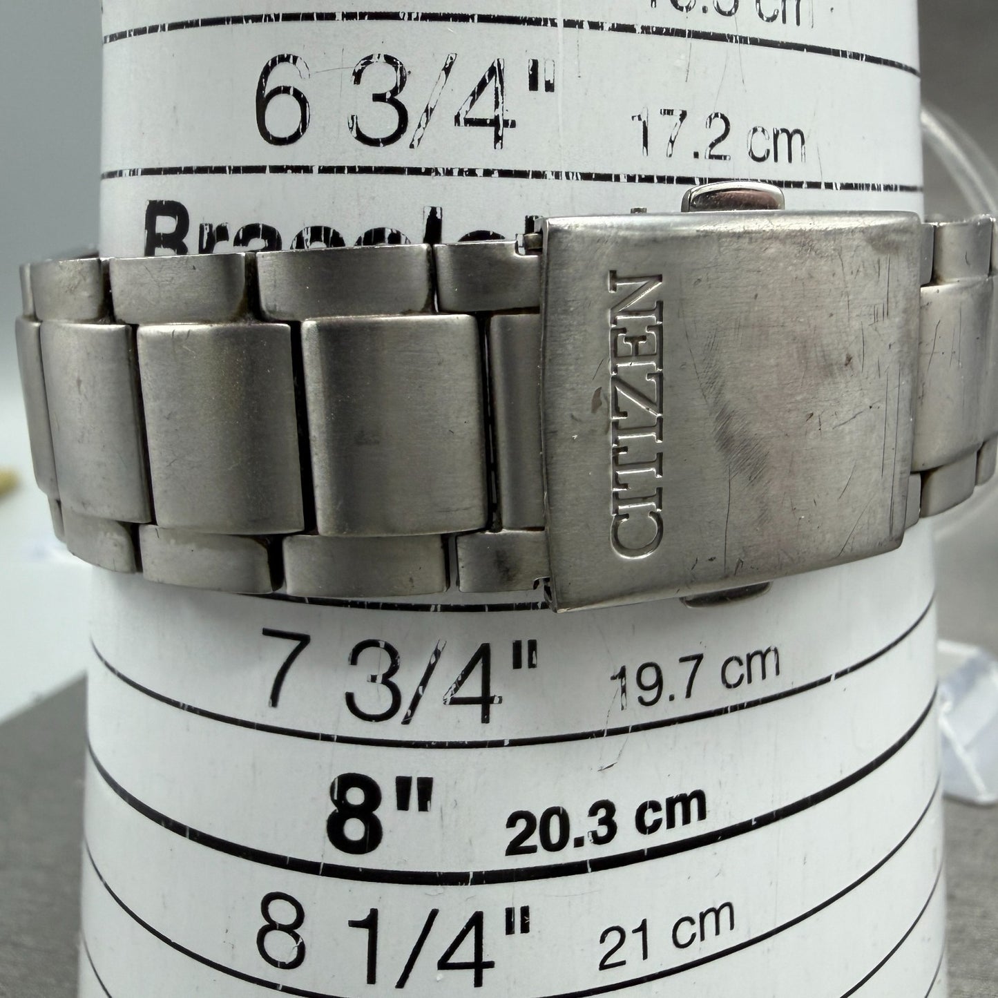 Citizen Eco-Drive Watch Men 43mm White Dial Titanium Date Round BM6935-53A Runs10