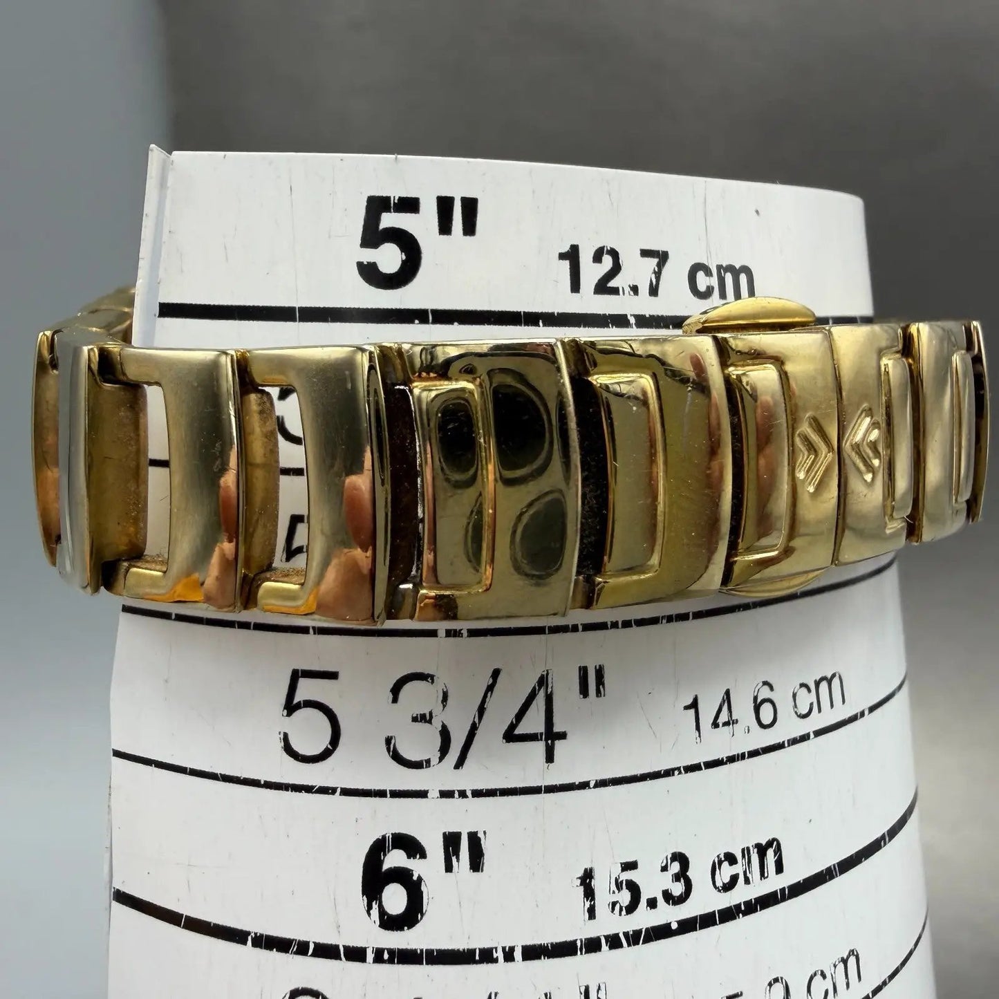 Skagen Tank Watch Women 21mm MOP Dial Gold Tone Diamond Bezel New Battery10